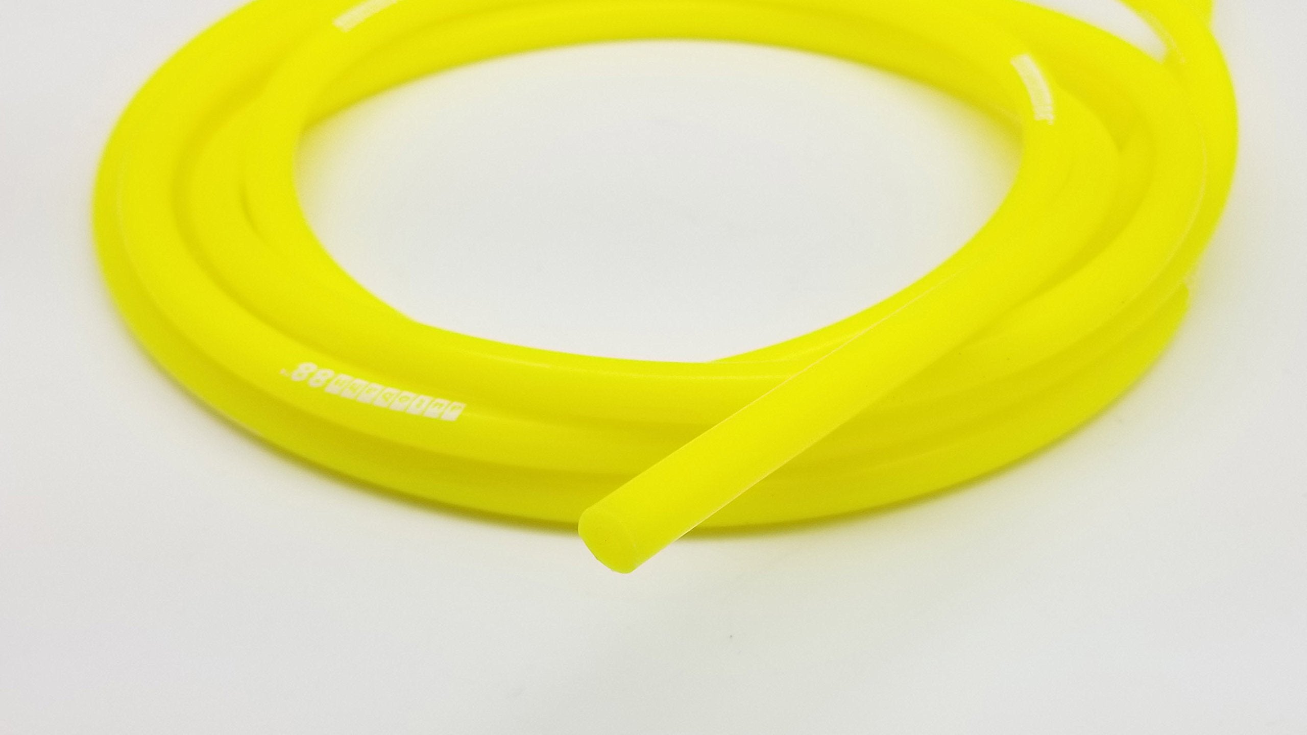 Autobahn88 High Performance Silicone Vacuum Hose, Id=0.16' (4Mm), Od=0.35' (9Mm), 15 Feet (4.5 Meter), Neon Yellow