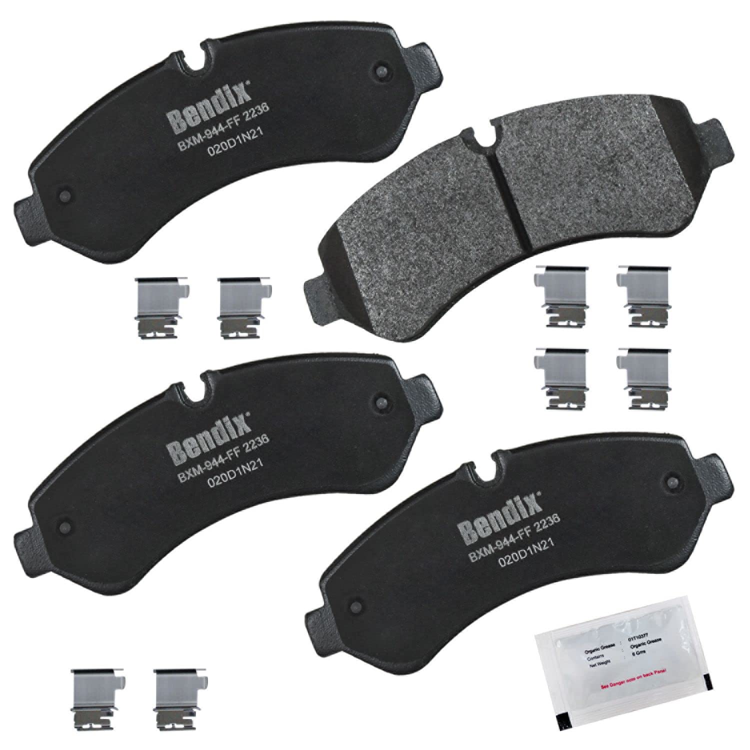 Bendix Priority1 Cfm2236 Semi-Metallic Rear Brake Pads For Mercedes-Benz Sprinter 2019, Sprinter 3500 2024-2019, Sprinter 3500Xd