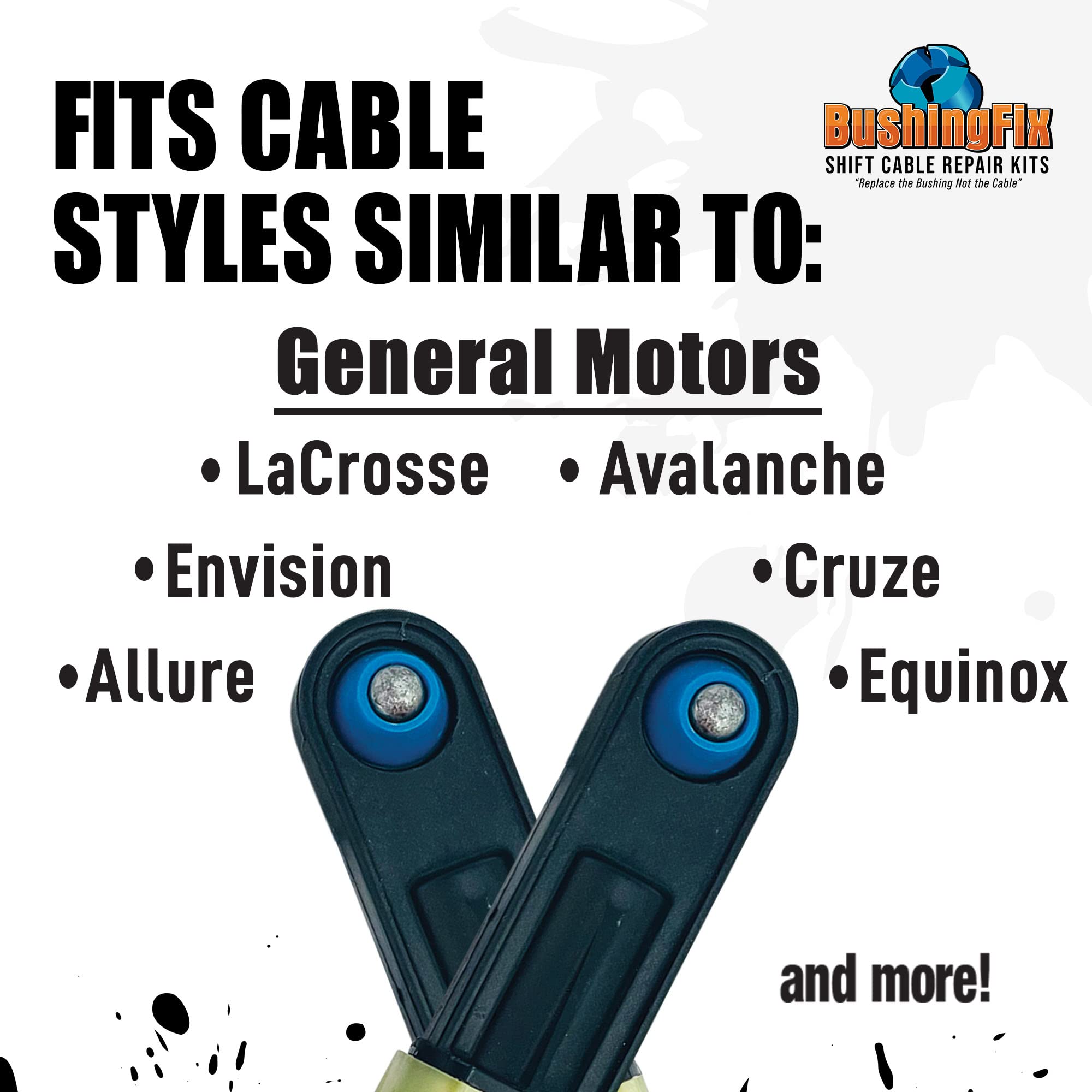 Bushingfix Im1Kit1 - Transmission Shift Cable Bushing Repair Kit - Automatic Transmission Linkage Repair Kit, Transmission Repair Kit, Shifter Cable Bushing Fix, Shift Linkage Bushing Replacement