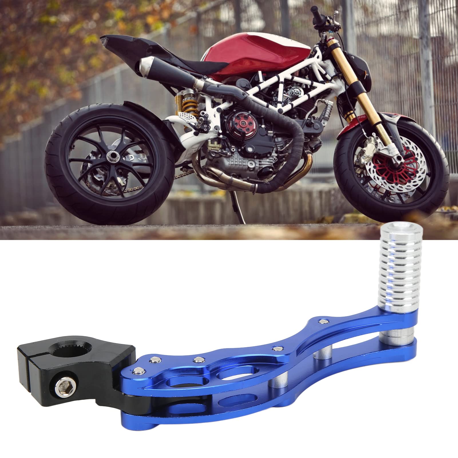 Aramox Kick Start Pedal Kick Starter Start Lever Kickstart Lever High Strength Aluminum Alloy Universal Accessory For Motorcycle Scooter(Blue)