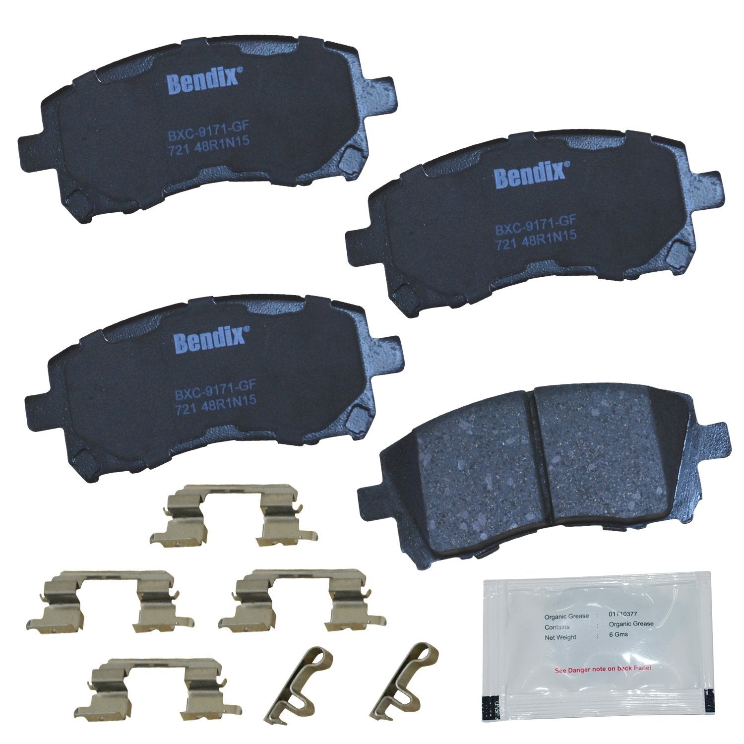Bendix Priority1 Cfc721 Ceramic Front Brake Pads For Subaru Forester 2002-1998, Impreza 2003-1998, Legacy 2002-1997, Outback 200