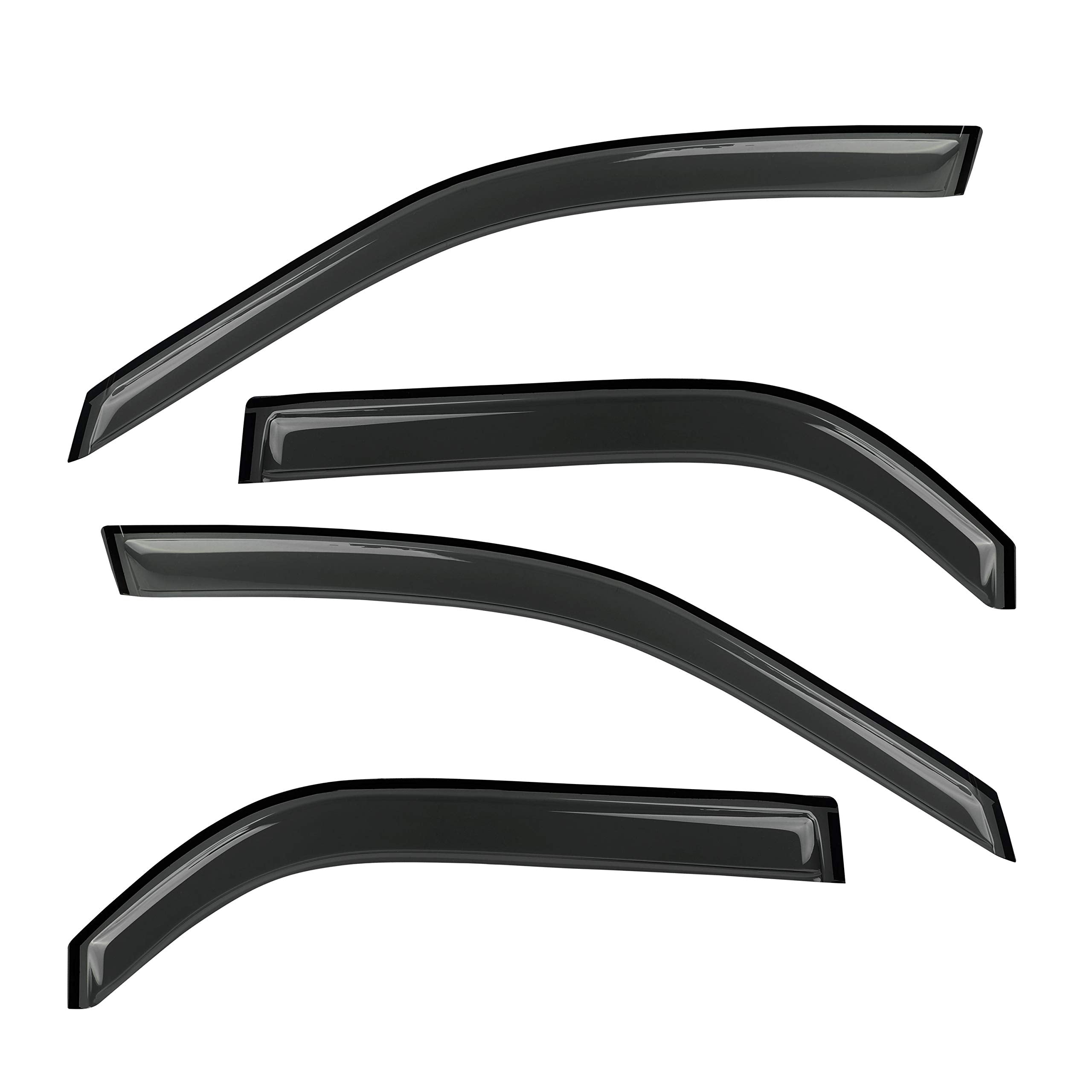 Gldifa Window Visor Rain Guards Compatible With 2001-2006 Acura Mdx Smoke 4Pc 94759