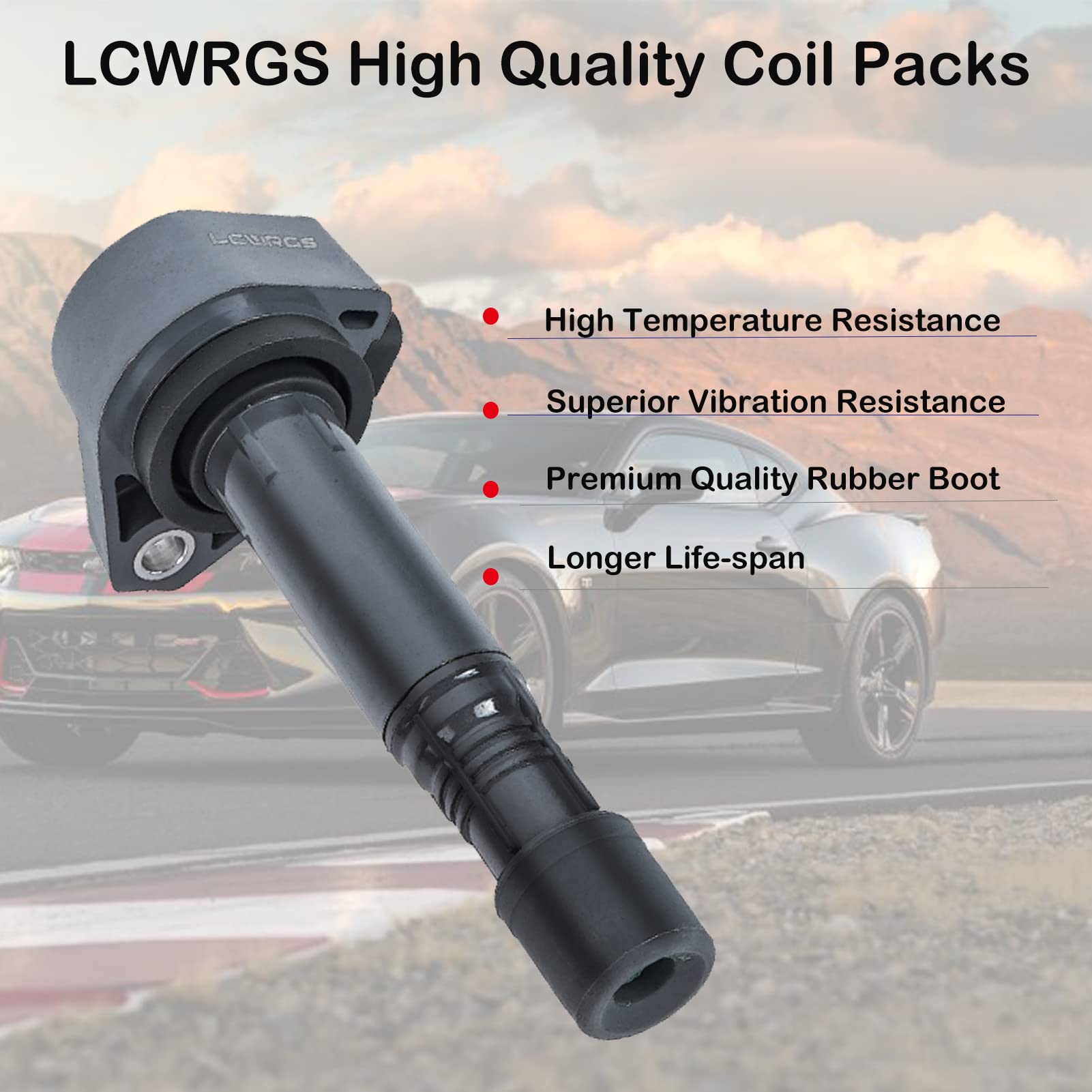 Set Of 6 Ignition Coil Packs For 3.5L 2008 2009 2010 2012 2013 2014 2015 2016 Honda Accord Odyssey Pilot Ridgeline Acura Rdx Rl Tl Mdx Zdx 3.5 3.7 Replaces Uf624