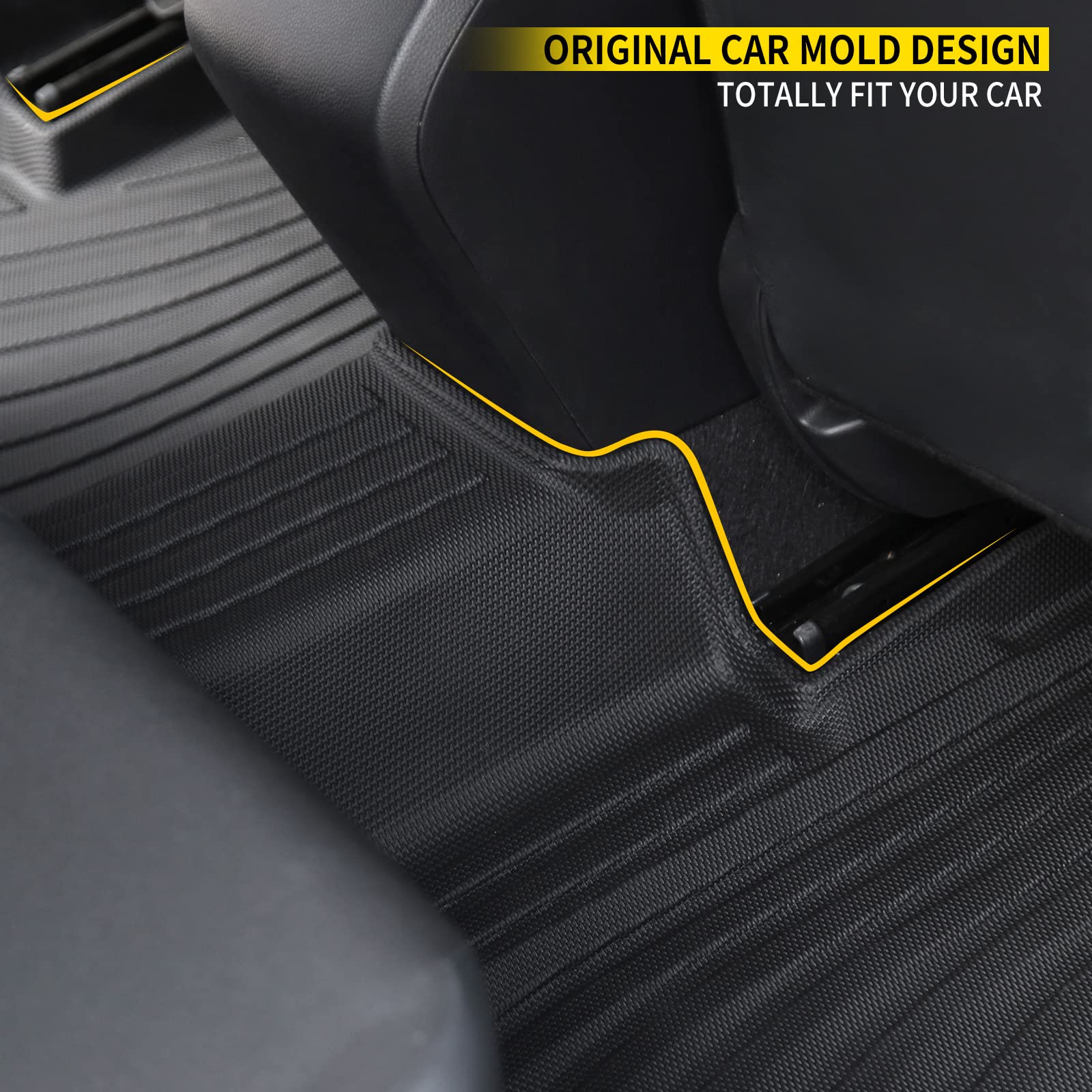 Maxzina Floor Mats Compatible with 2022-2025 Honda Civic Sedan (Not for Hatchback) Floor Mats Trunk Mat Cargo Mat Cargo Liner Al