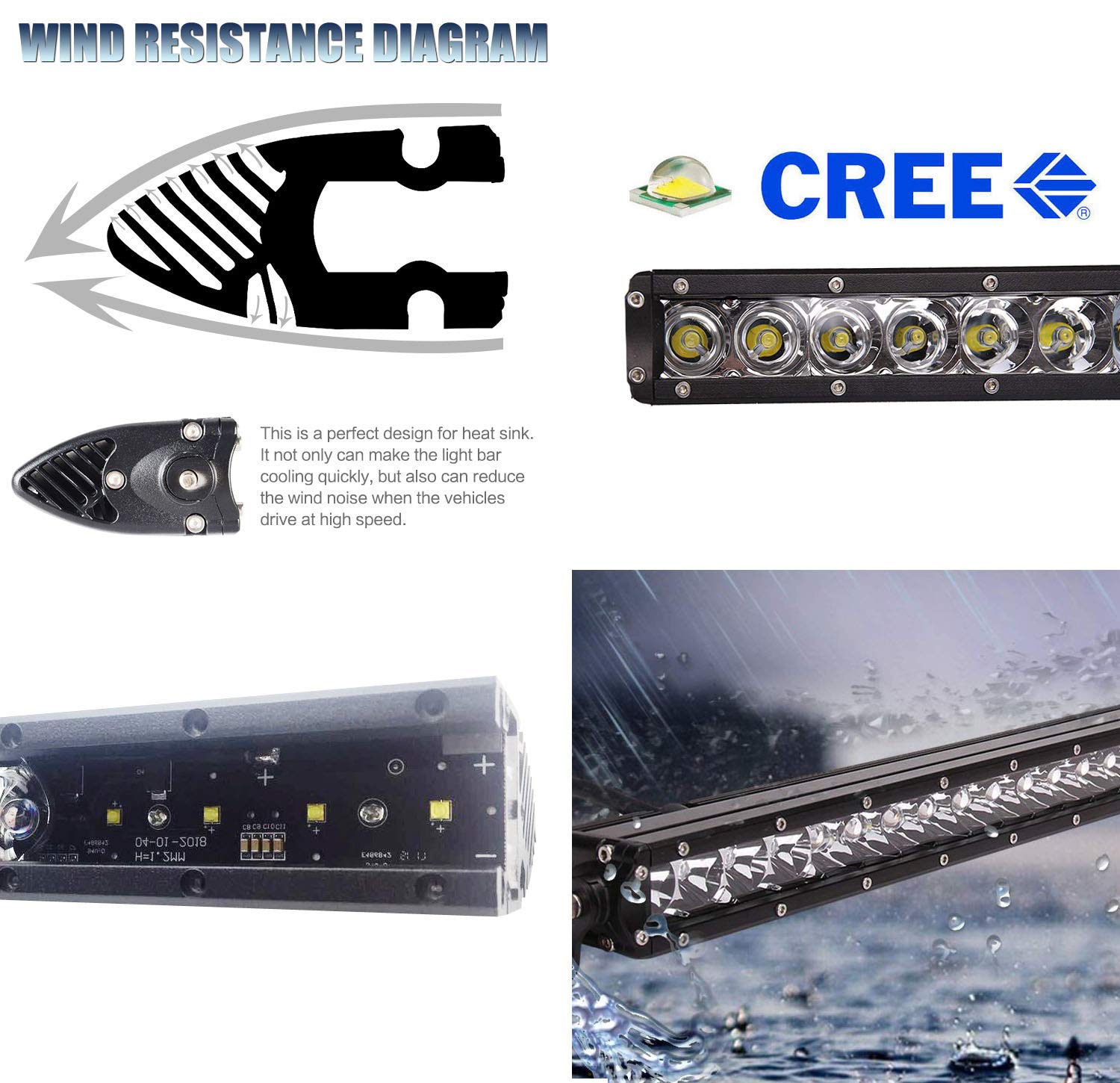 iJDMTOY Behind Grille Mount 30-Inch LED Light Bar Kit Compatible with 2014-18 GMC Sierra 1500 2500 3500 HD, Incl (1) 150W LED Li