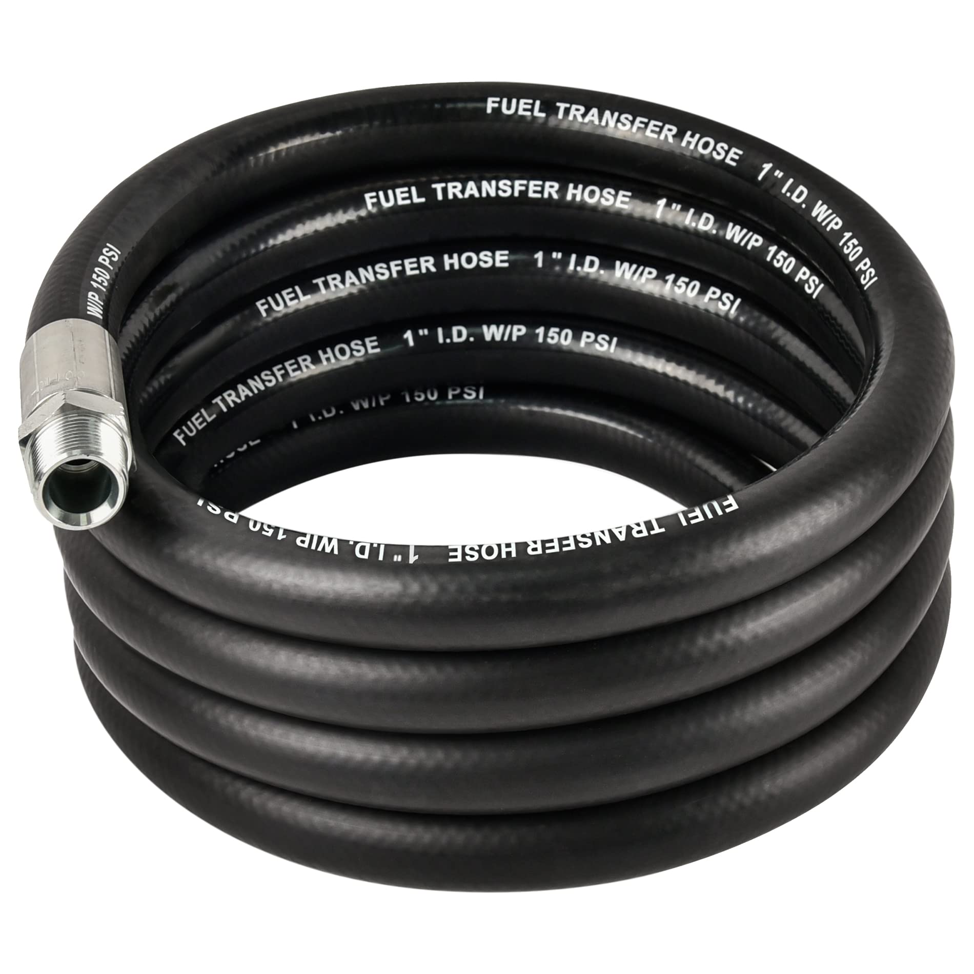 Evil Energy 1'' Fuel Transfer Hose 10Ft,Farm Fuel Hose For Dispensing Diesel Gasoline Kerosene Biodiesel