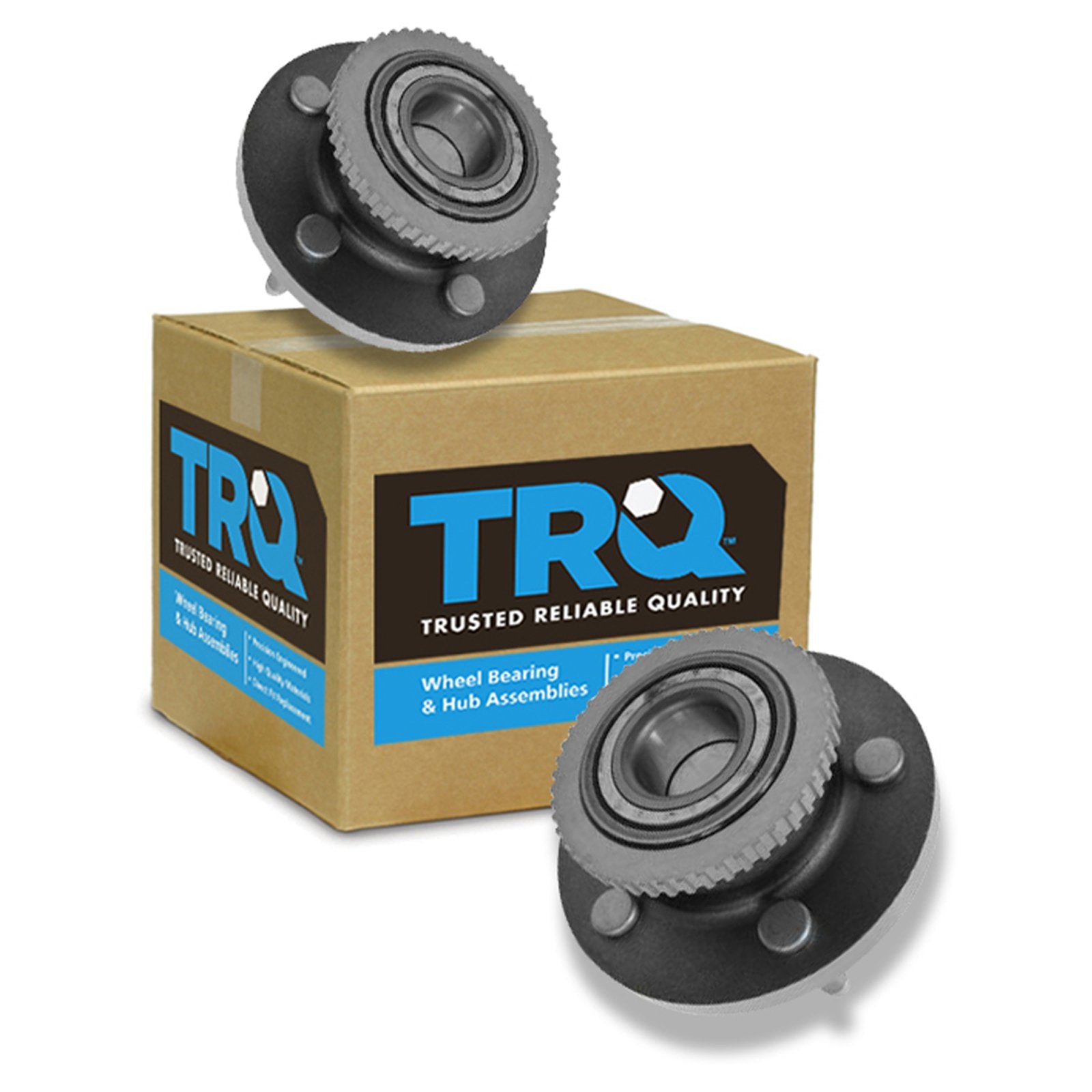 Trq Front Wheel Hub Bearings Assembly Set Compatible With 1997-2002 Ford Crown Victoria Lincoln Town Car Mercury Grand Marquis
