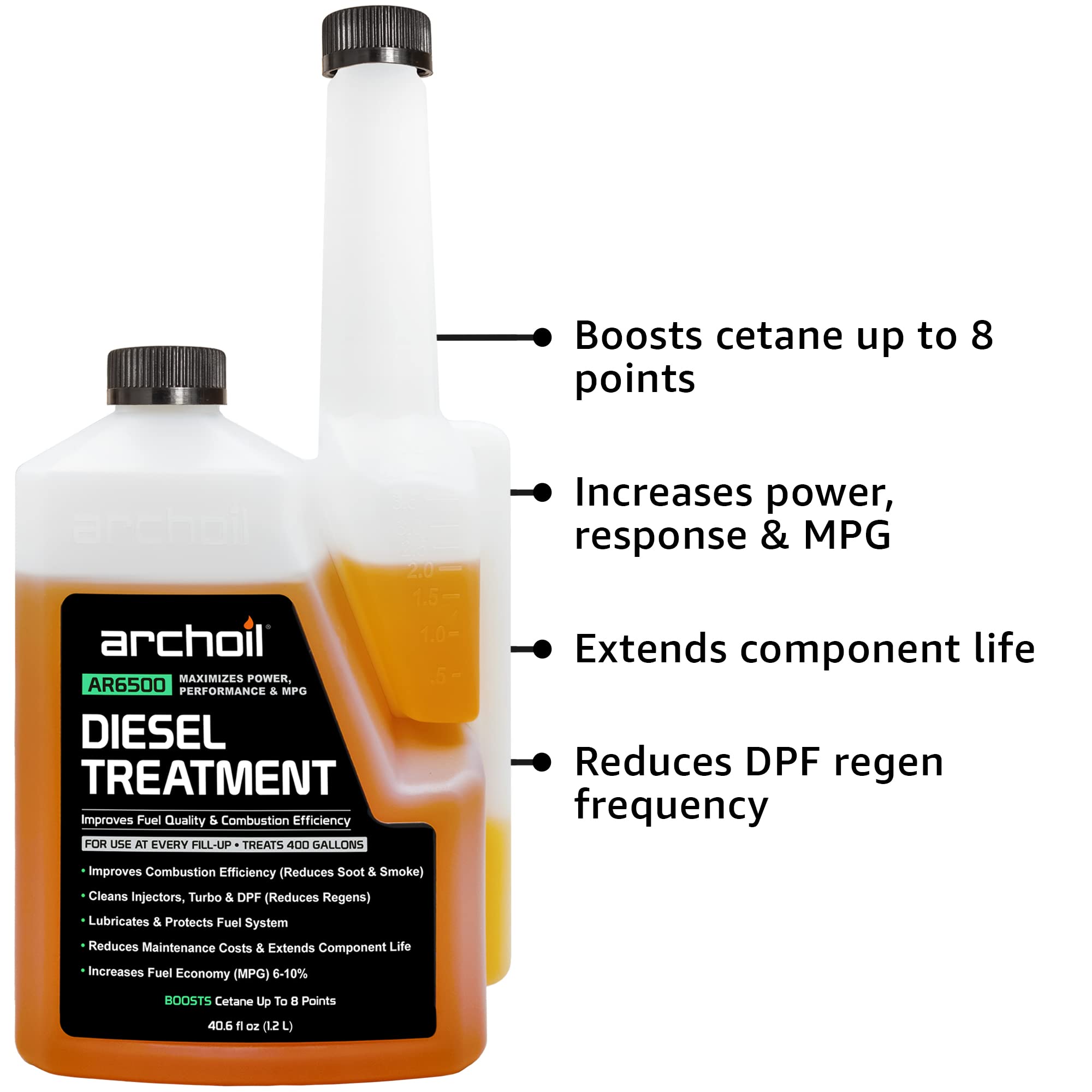 Archoil Diesel Fuel System Kit - Ar6500 Diesel Treatment (40.6 Oz) + Ar6400-D Diesel Fuel System Cleaner