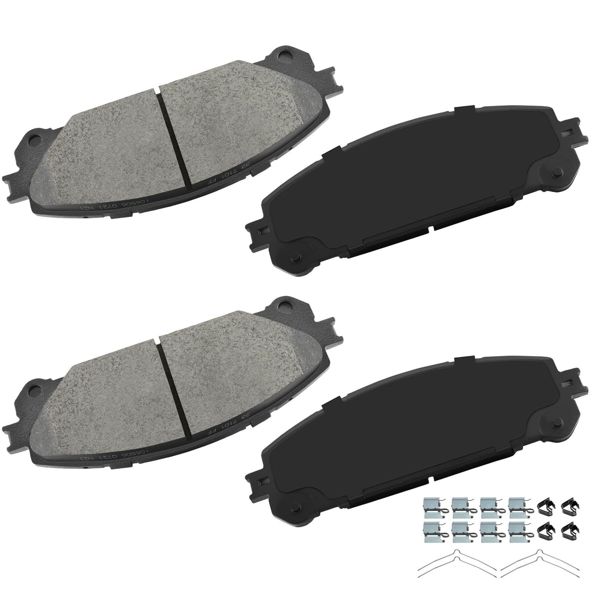 Cciyu D1324 Front Ceramic Disc Brake Pads Kit For Lexus Rx350 2010-2019,For Lexus Rx350L 2018-2019,For Toyota For Highlander 200