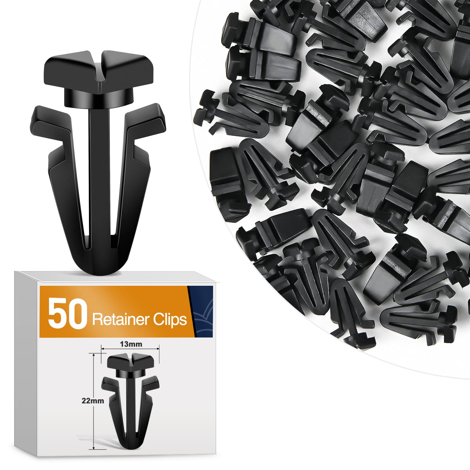 Gooacc 50 Pcs Grille Retainer Clip For Nissan 01553-03831 200Sx, Axxess, Frontier, Maxima, Pulsar Nx, Sentra, Stanza, Xterra, J3