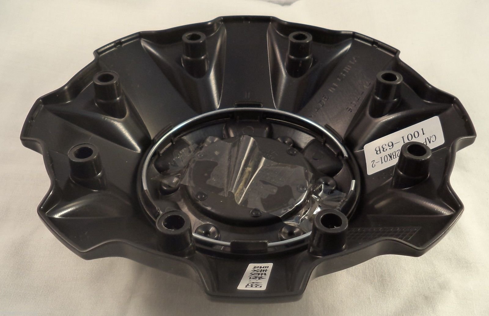 Fuel Wheels Flat Black with Screws Center Cap (Qty 1) # 1001-63B 5-6 Lugger