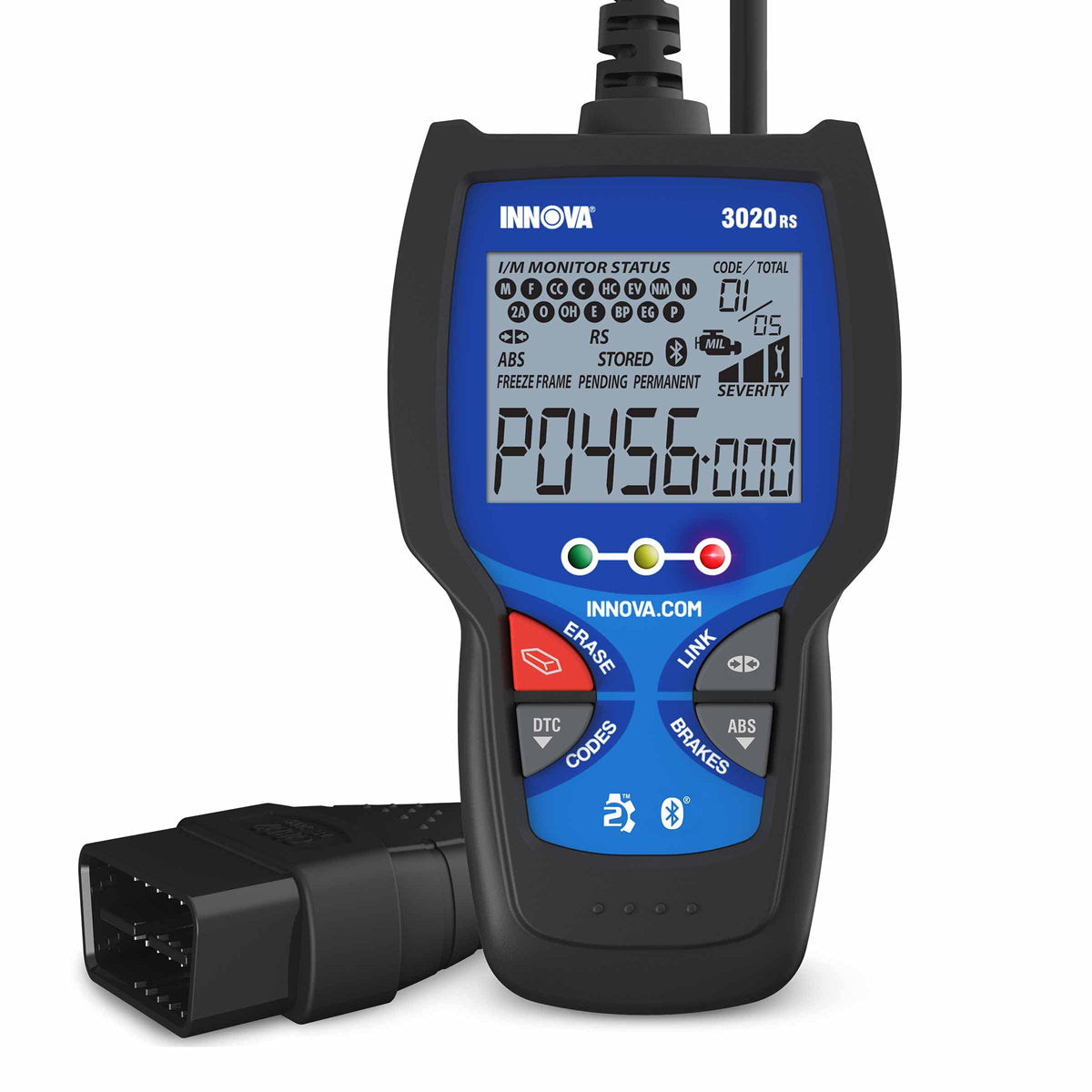 Innova 3020Rs Fast & Easy-To-Use Check Engine Code Reader, Obd2 & Abs Scanner With Fix & Part Recommendations, Maintenance Sched