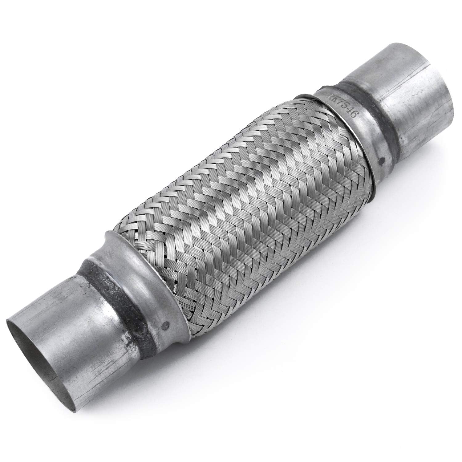 2.5 Inch Exhaust Flex Pipe - Rp Remarkable Power, 2.5 Id X 12 Length Flexible Pipe, Stainless Steel Double Braid Heavy Duty Universal Muffler Tube Rk7546 Automobile Replacement Part