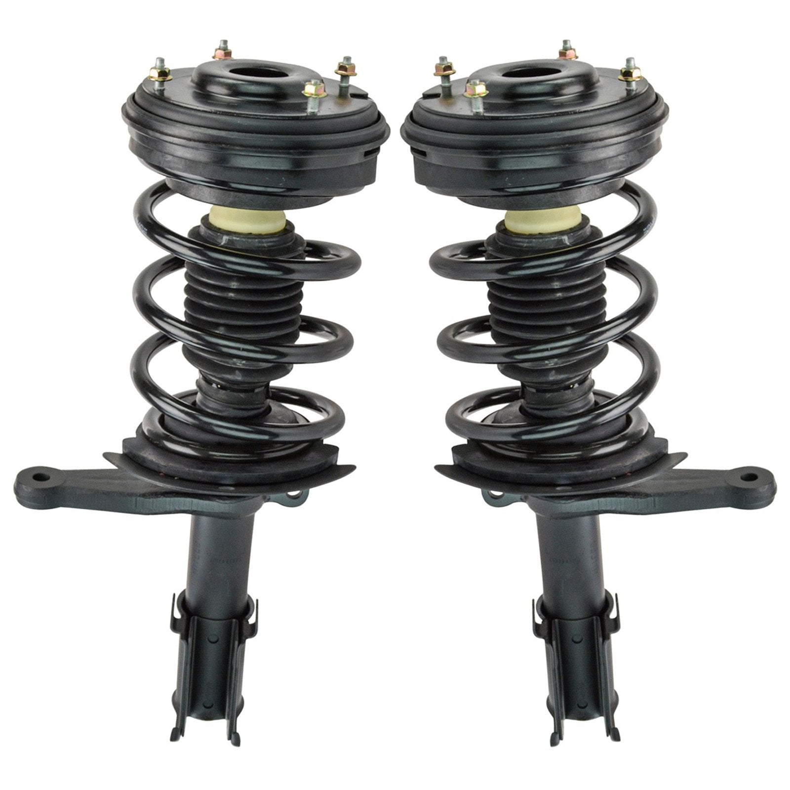 Trq Front Strut & Coil Spring Assembly Set Driver & Passenger Sides Compatible With 99-04 Chrysler 300M 98-04 Concorde 99-01 Lhs