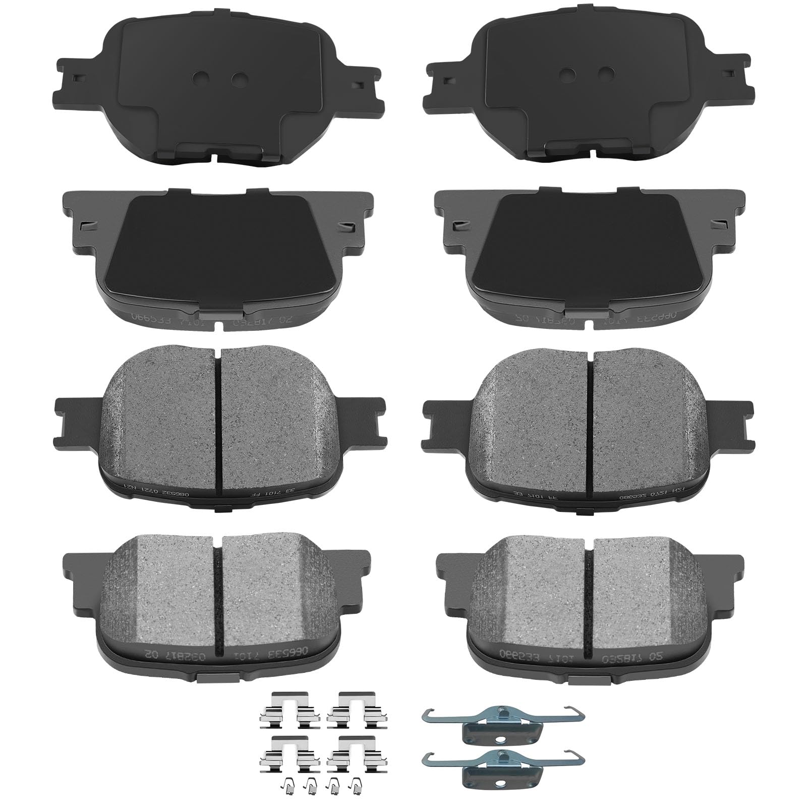 Automuto 8Pcs Front & Rear Ceramic Disc Brake Pads Set D835 D817 For Scion Tc 2005-2010