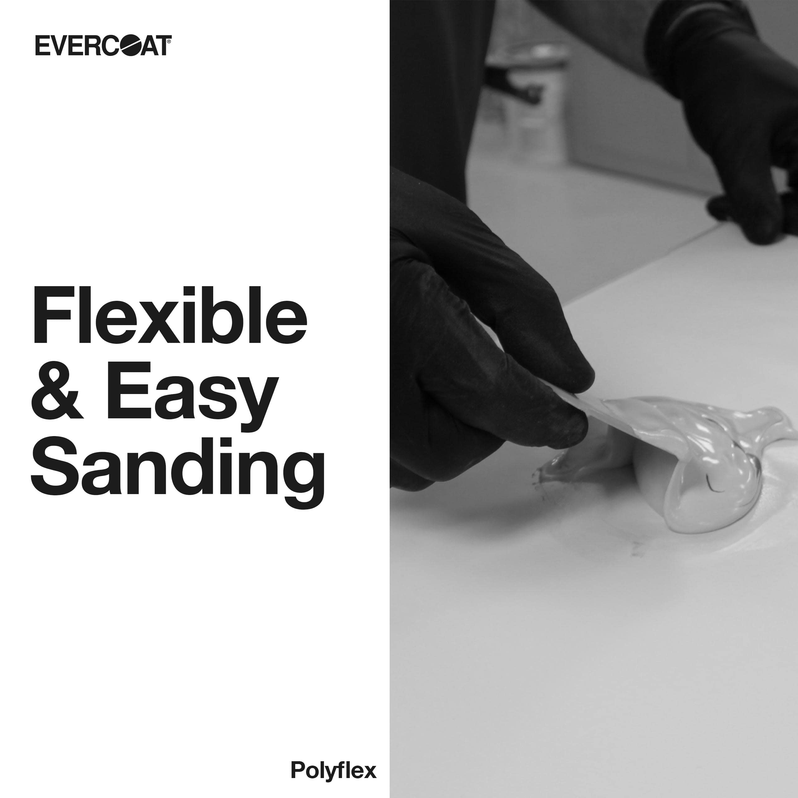Evercoat Poly-Flex Flexible Polyester Glazing Putty For Spot Filling And Skim Coating - 30 Fl Oz