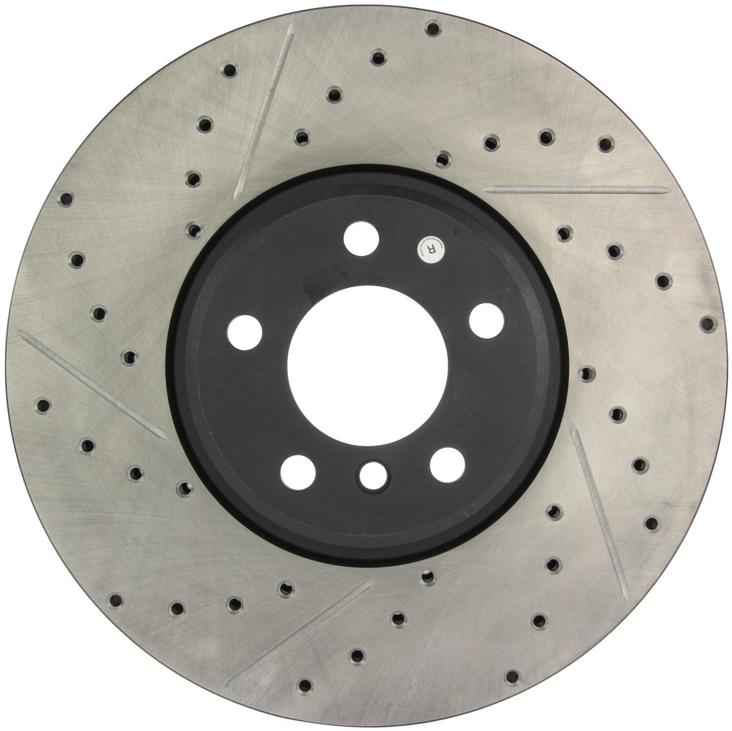 StopTech 127.34060R Sport Drilled/Slotted Brake Rotor (Front Right), 1 Pack