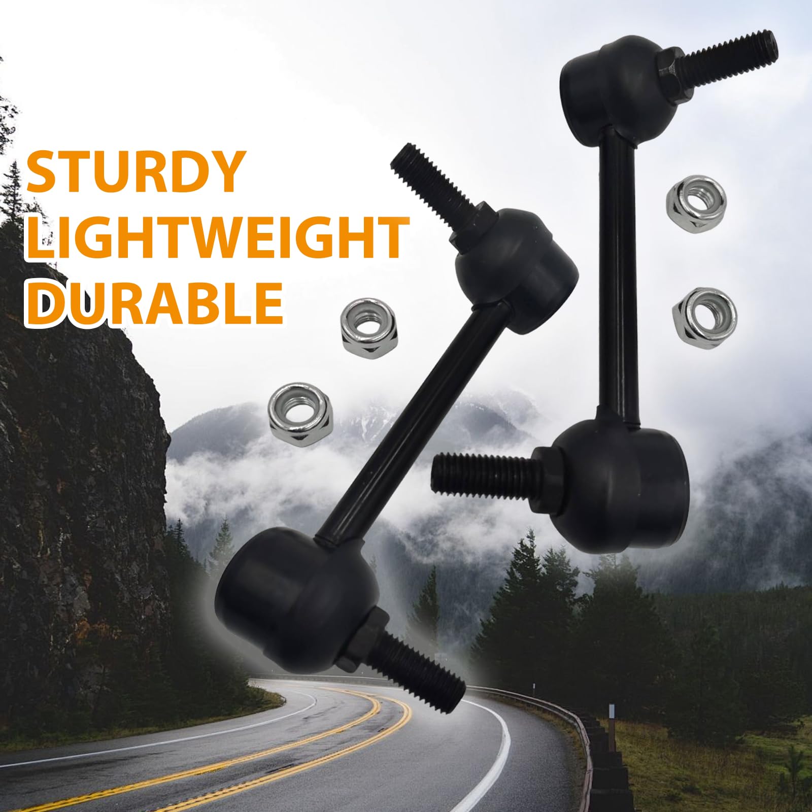 Xcpmc Suspension Rear Sway Stabilizer Bar End Link Kit 2 Pcs Left & Right|Replacement For Escalade Tahoe Cadillac Jeep Yukon |Re