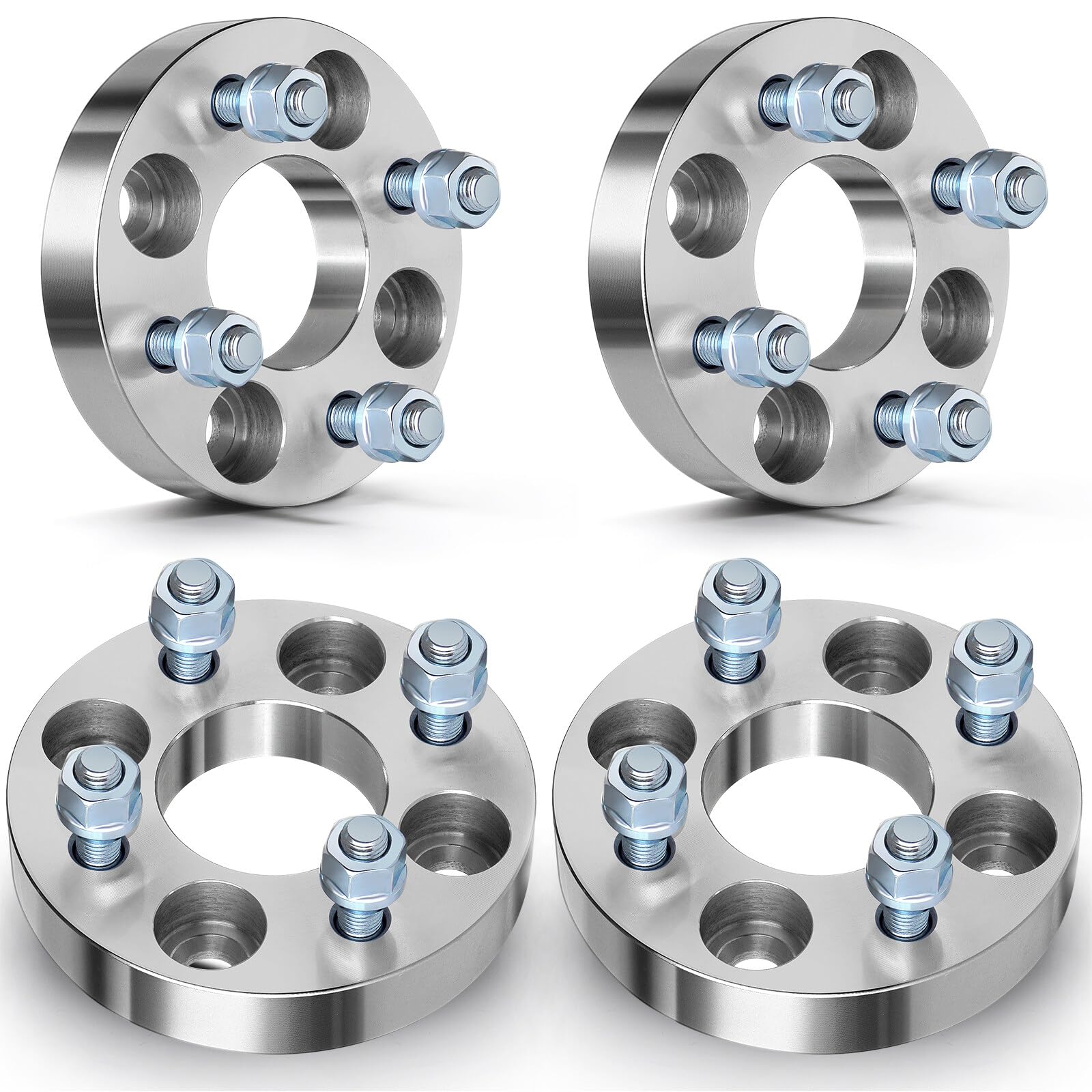 ECCPP 1 inch 4x100mm to 4x100mm Wheel Spacers 4 Lug with 12x1.5 Studs fit for 1993-2002 for Toyota Corolla 2000-2005 for Toyota Echo 2004-2011 for Aveo 2004-2020 for yaris-4PCS