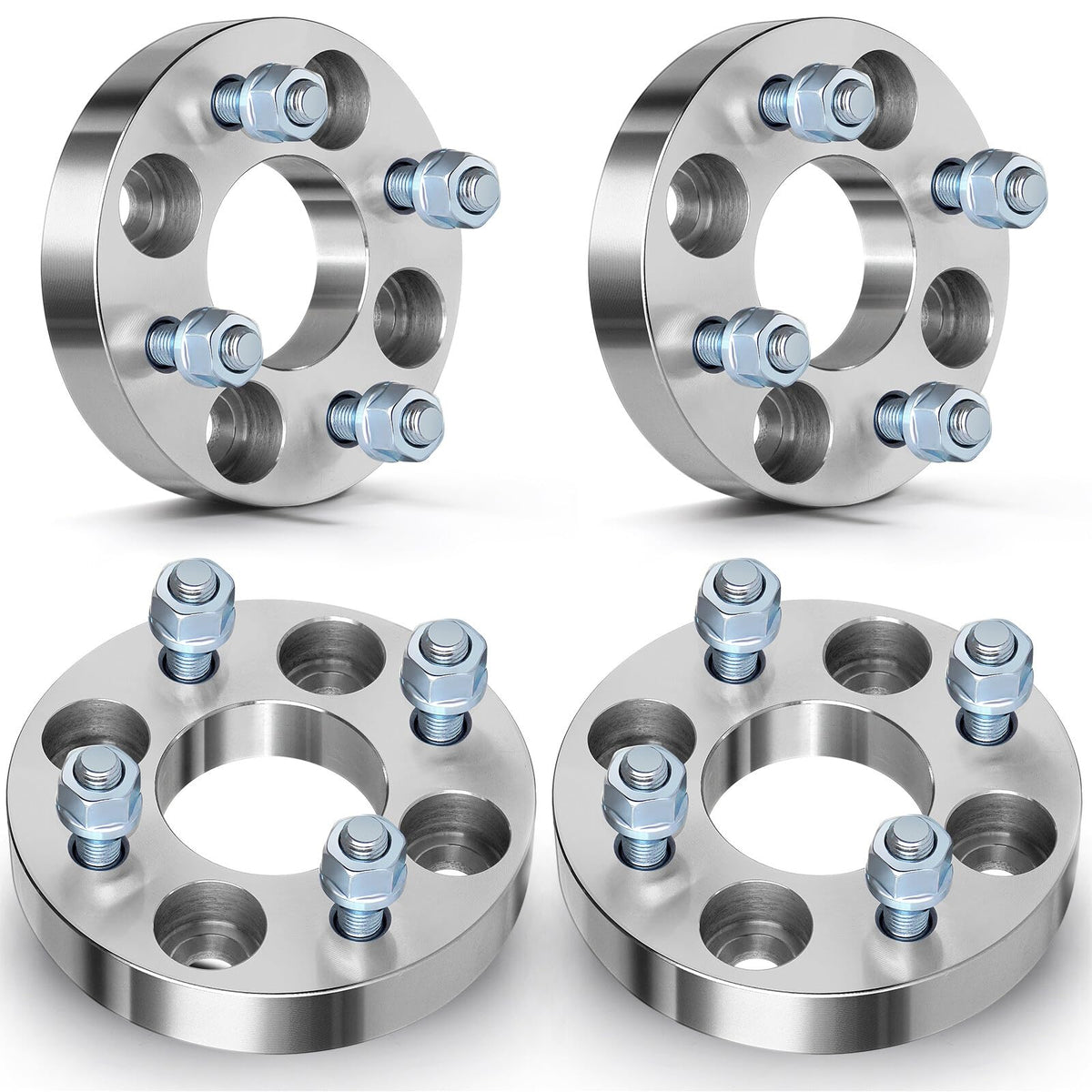 ECCPP 1 inch 4x100mm to 4x100mm Wheel Spacers 4 Lug with 12x1.5 Studs fit for 2005-2010 for Cobalt 2004-2011 for Aveo 2004-2020 