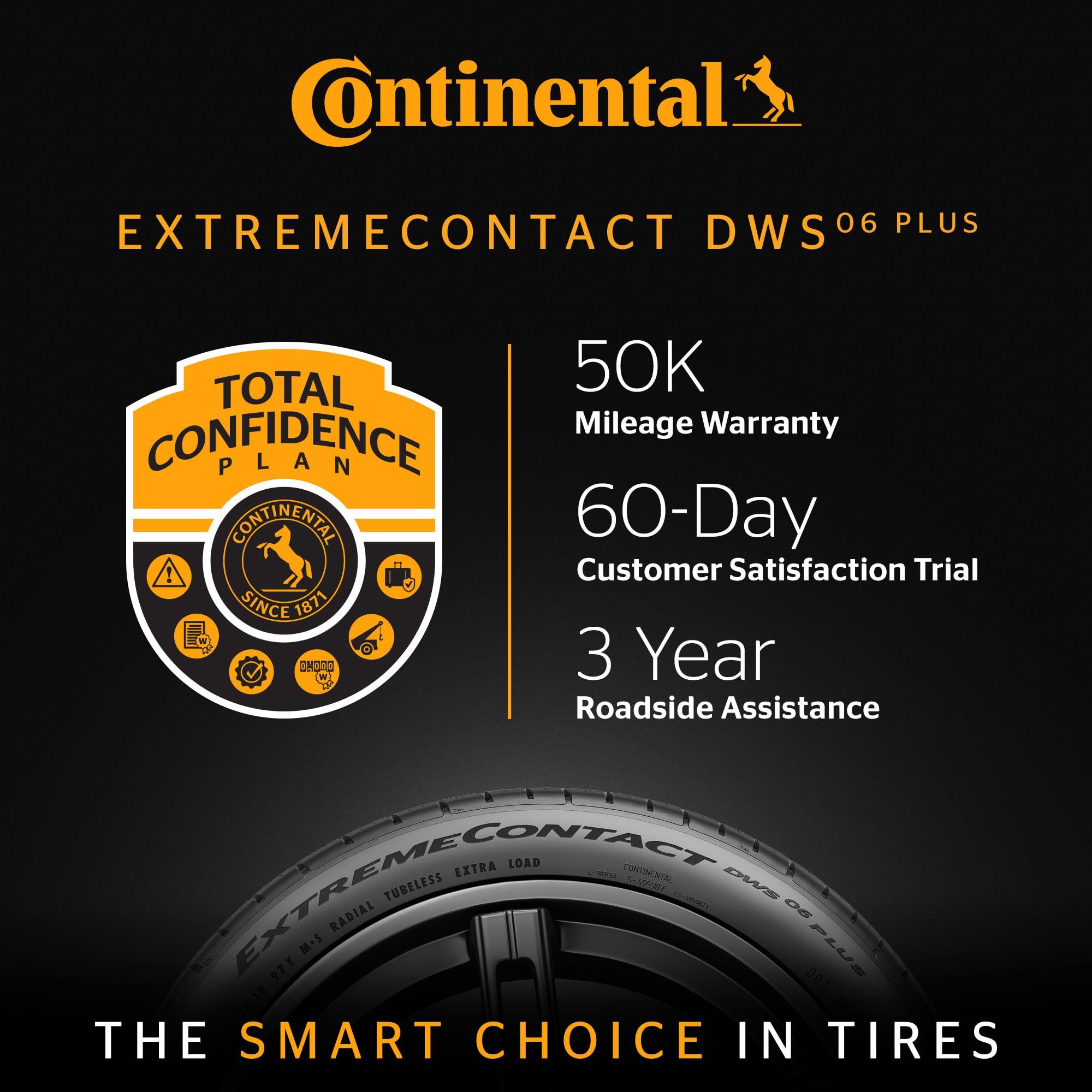 Continental Extremecontact Dws06 Plus Uhp All Season 235/50Zr18 97W Passenger Tire