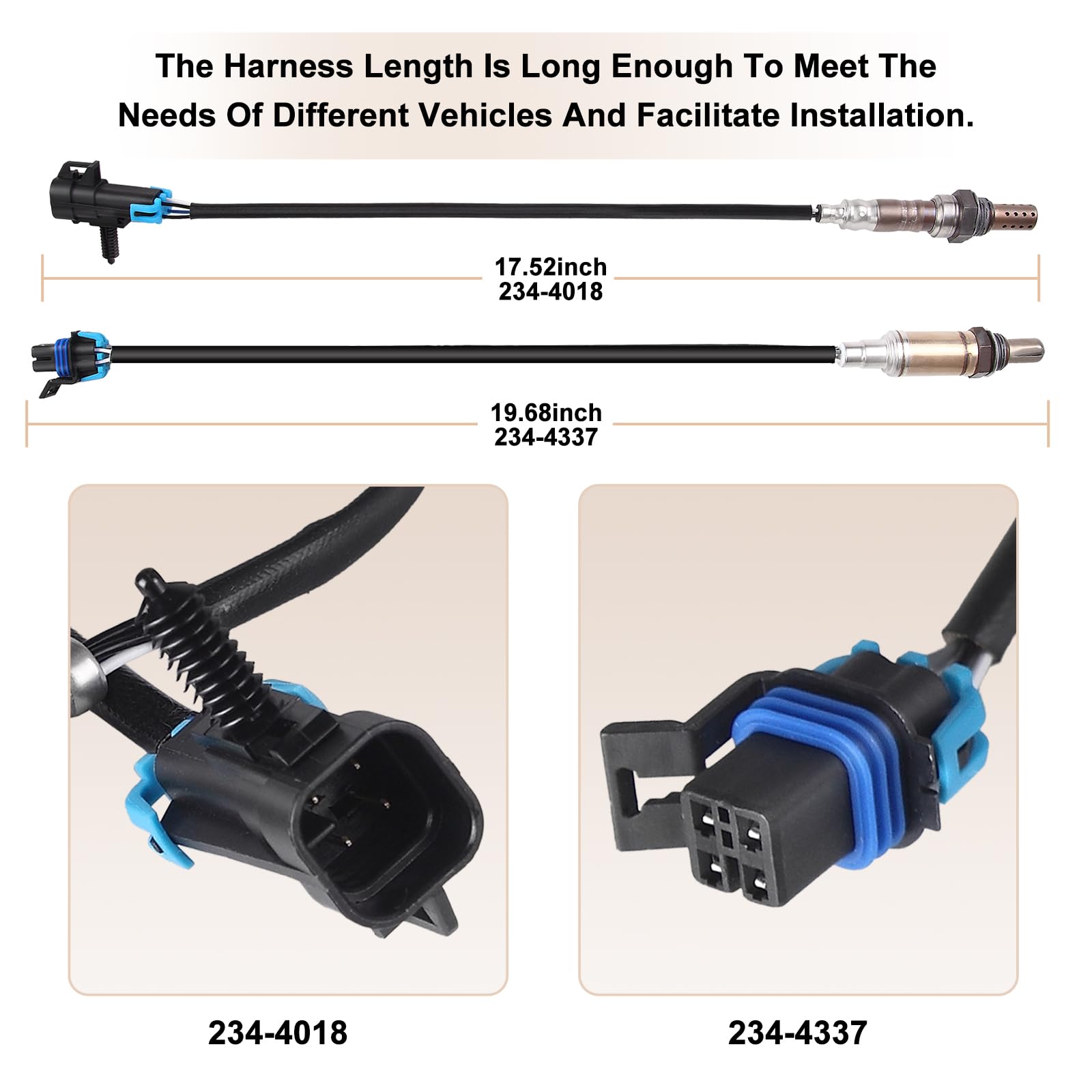 O2 Oxygen Sensor Downstream Upstream Compatible with 2006-2007 Chevy Silverado 1500 Avalanche Suburban Tahoe Replace 234-4018 23