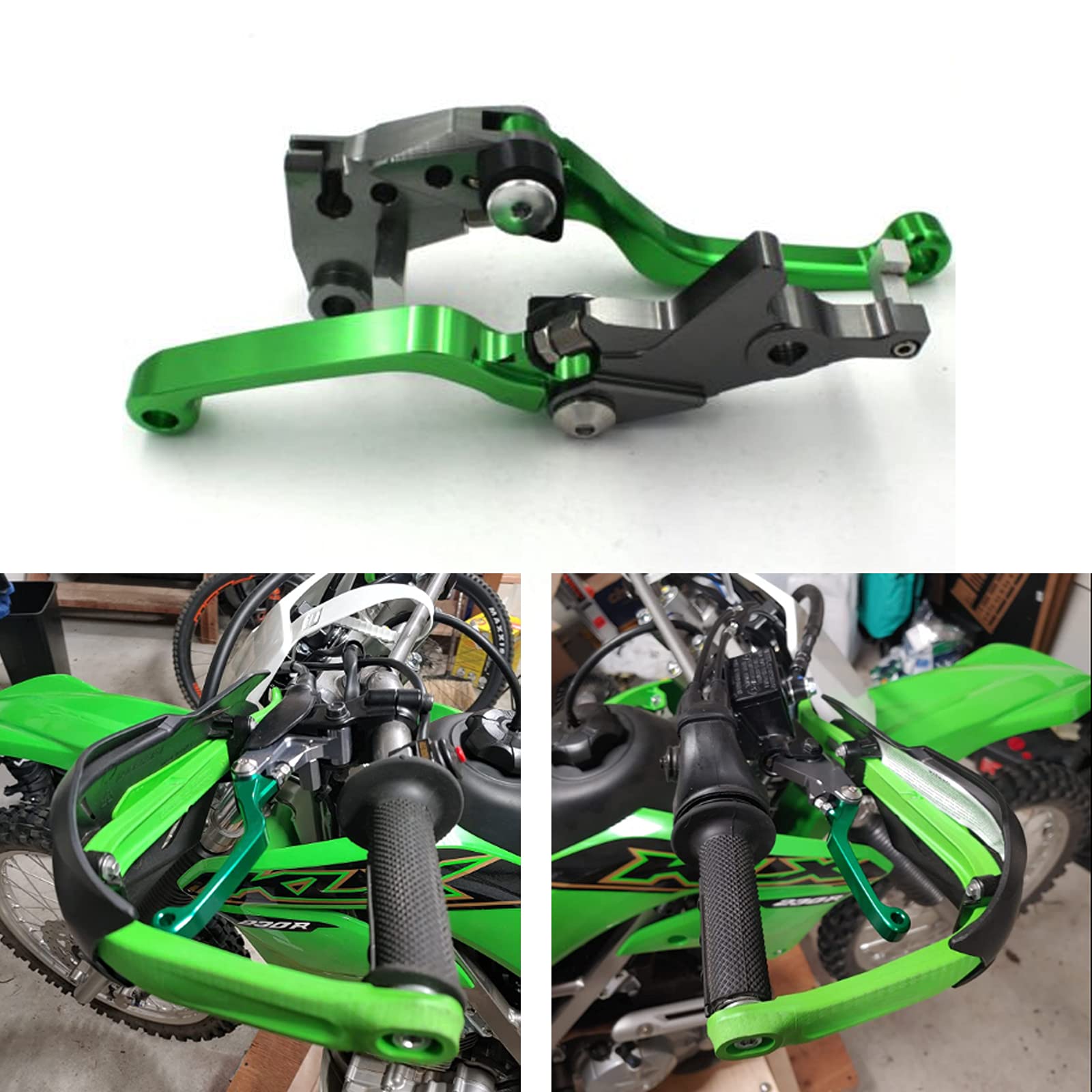 YSMOTO Dirt Bike Foldable Clutch Brake Lever for KLX125/KLX150S/KLX150L/KLX230/KLX250/KLX250S/KLX300/VERSYS-X300 and More Motorc