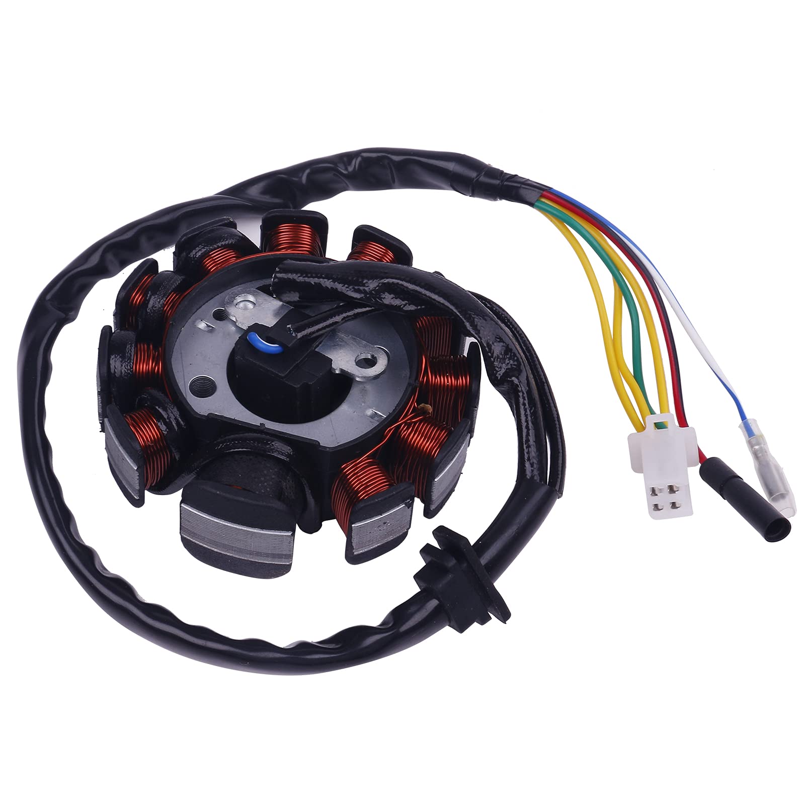 Glixal ATMT1-155-11 GY6 125cc 150cc 180cc 200cc 11 Coil Magneto Alternator Stator for Chinese Scooter Moped ATV Go Kart Quads 15