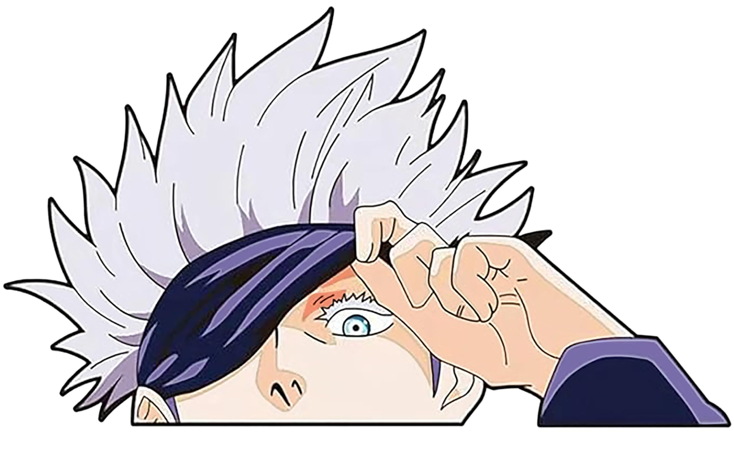 Gojo Anime Vinyl Decal Sticker 5 X 3 Inch for Cars, Trucks, Motorcycles, Boats, Laptops, Tablets & Skateboard SS&Ds - 1007