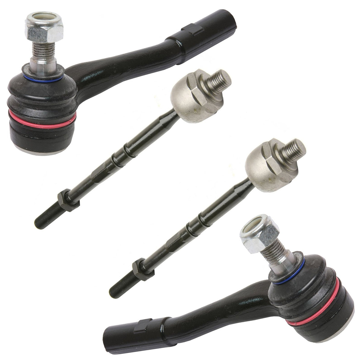 Trq Front Steering Tie Rod End Inner Outer Kit Set 4Pc For Mb Mercedes C Clk Series Rwd Rear Wheel Drive