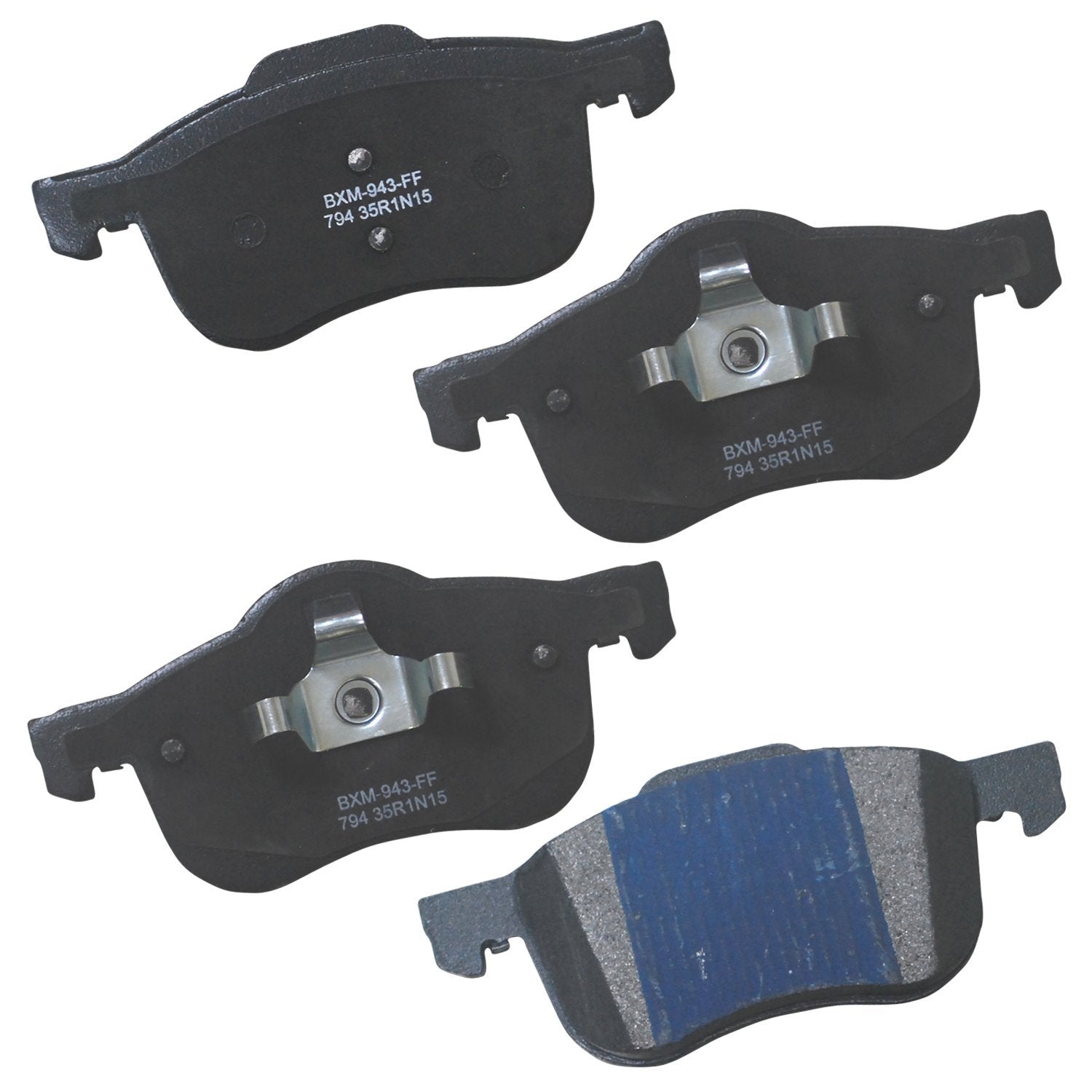 Bendix Premium Sbm794 Semi-Metallic Front Brake Pads For Volvo S60 2009-2001, S80 2006-1999, V70 2007-2001, Xc70 2007-2003