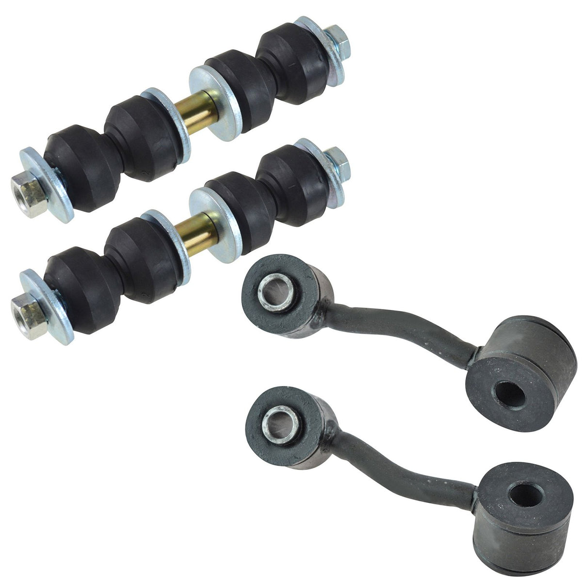 TRQ Front & Rear Sway Bar Stabilizer Link Set Compatible with 2004-2005 Chevrolet Classic 1997-2003 Malibu 1999-2004 Oldsmobile 