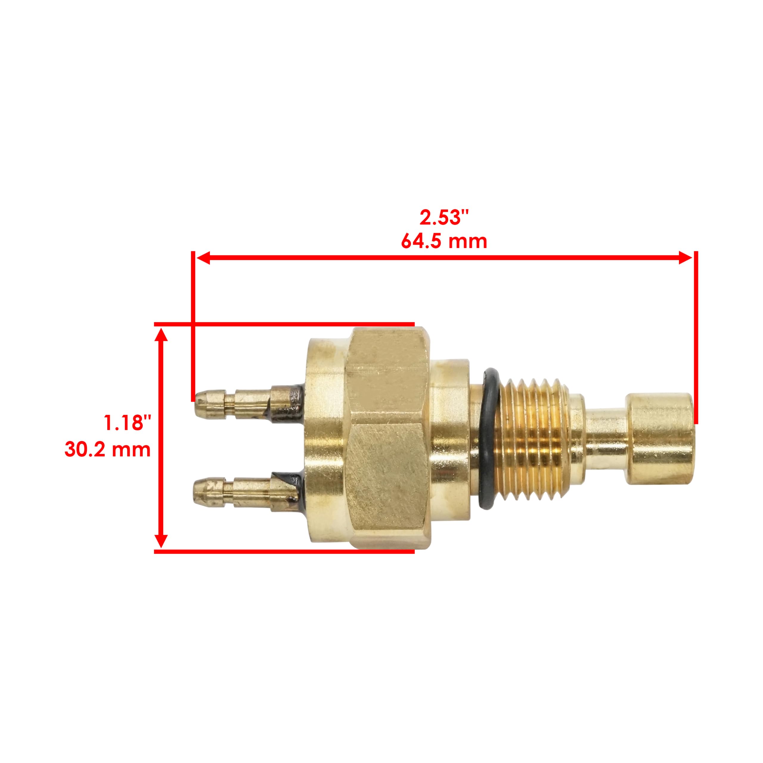 Caltric Fan Sensor Switch for Kawasaki Prairie 400 4X4 (1997-2002) - Gold, Model 8cb09c7d-c018-42f6-a289-f