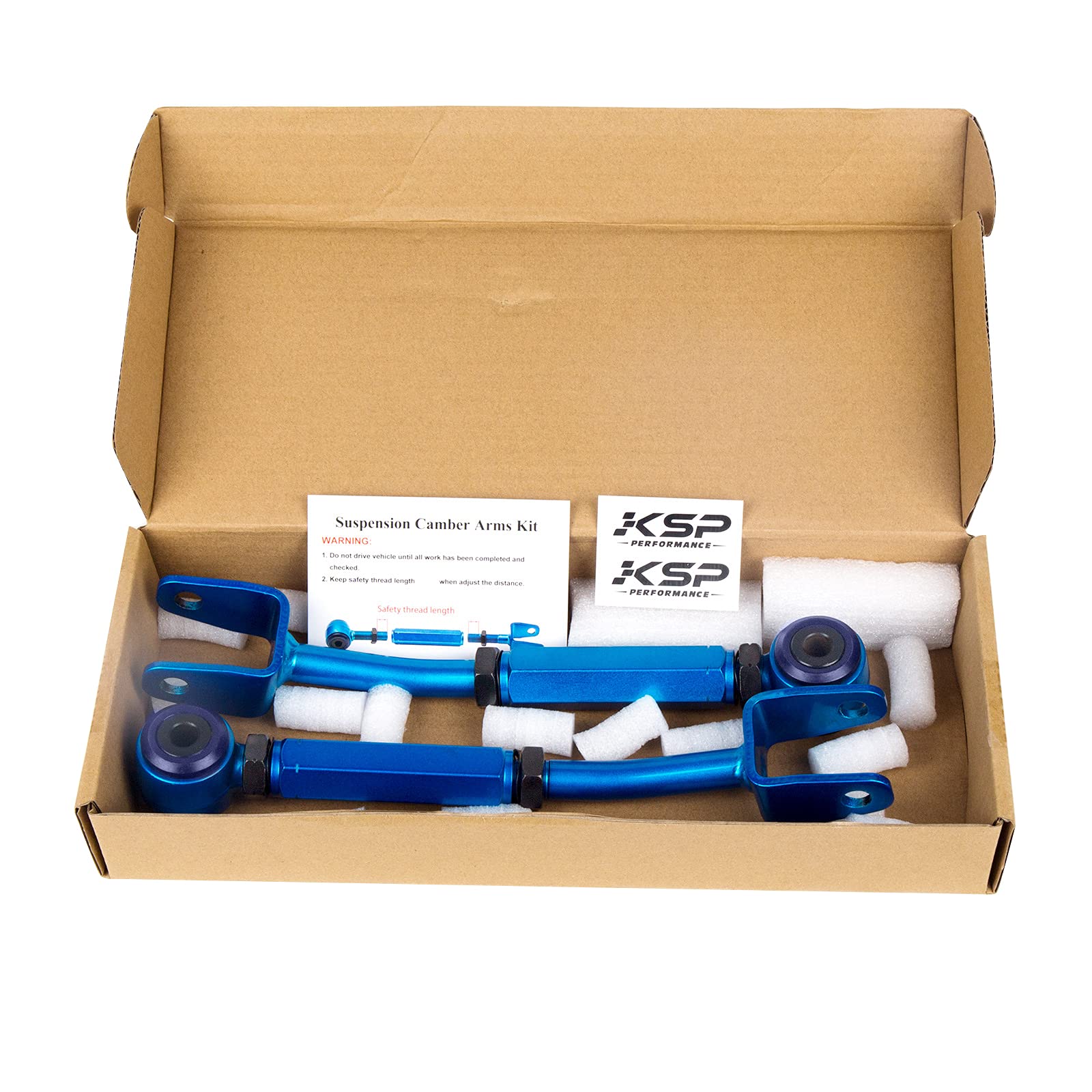 KSP Rear Camber Arms/kits, Adjustable Toe -2.00° to +2.00° Camber -3.00° to +3.00° Suspesnion Arm fits 350Z 370Z Altima G35 G37 Sedan Coupe, 2PC