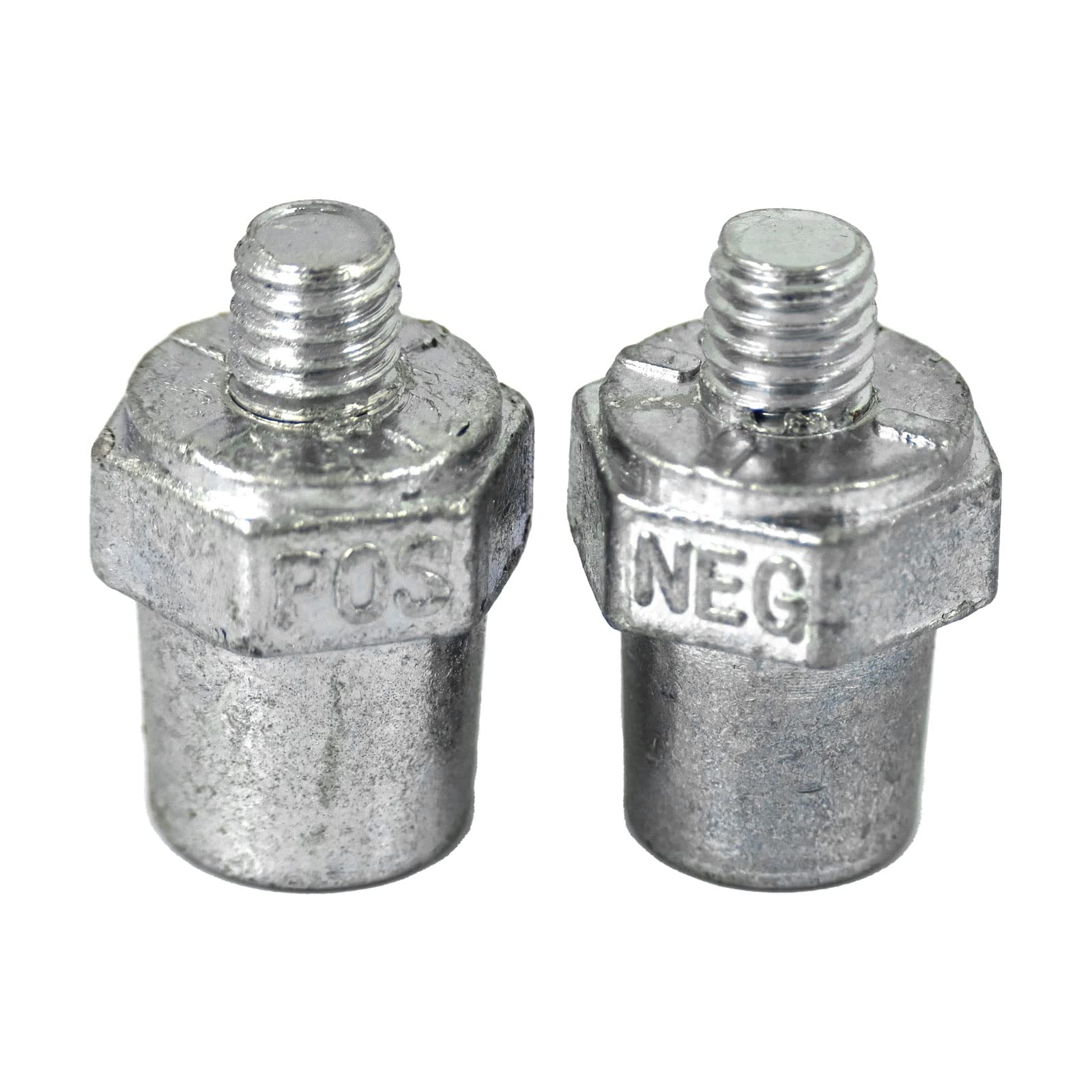 Schumacher Electric BAF-1 Zinc-Coated Side Terminal Charging Posts for Automotive, Marine, and Power Sports Batteries, With One-