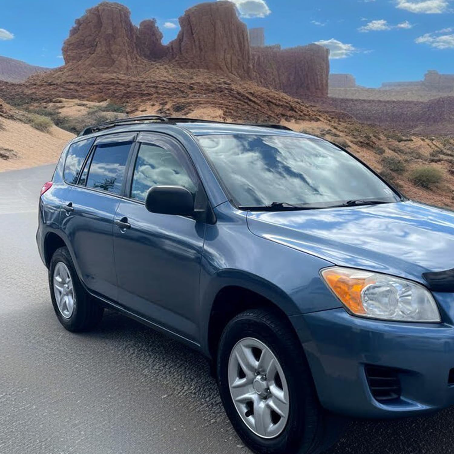 Side Car Window Visors Rain Guards For 2006-2012 Toyota Rav4 Xa30 Wind Deflectors Vent Window Shades