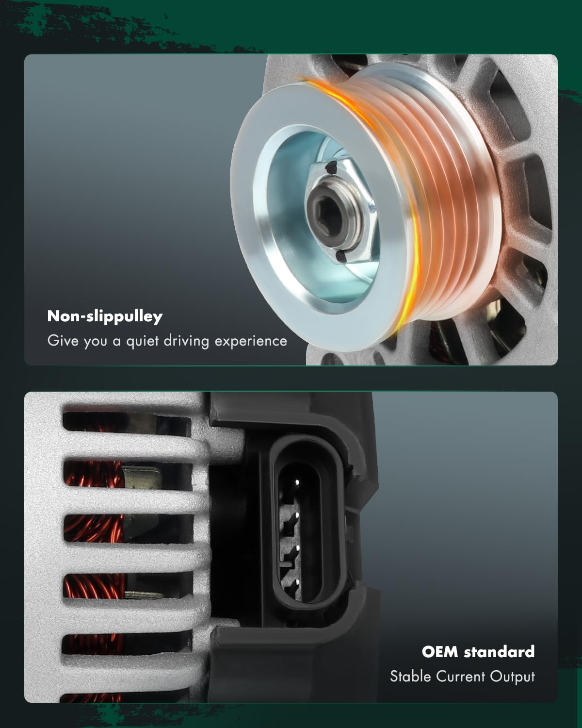 SCITOO Alternator Fits for Chevrolet/for Chevy, Cadillac, for GMC Vehicle Models, 4.3L 4.8L 5.0L 5.3L 5.7L 6.0L 6.5L 6.6L 8.1L-