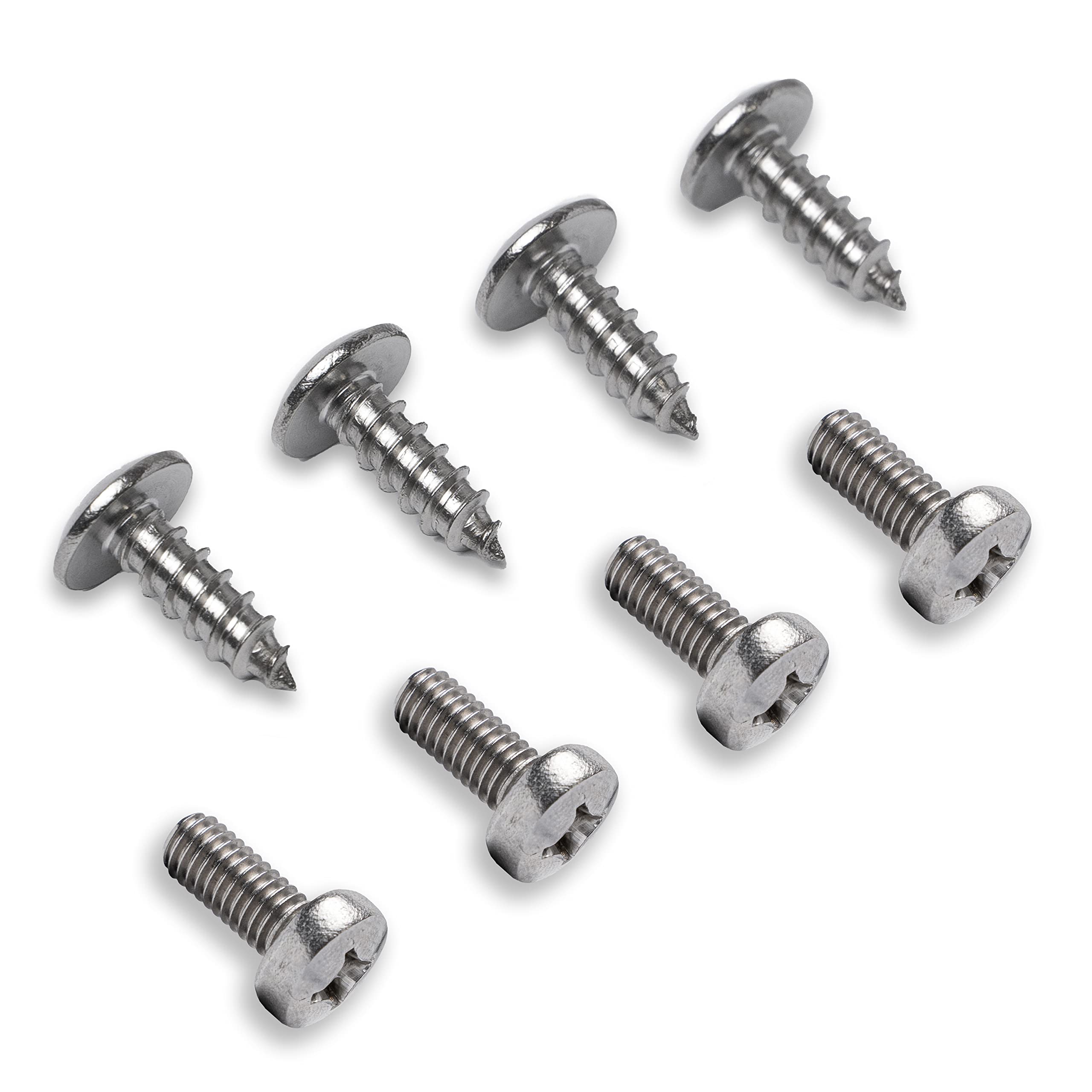 Prime Ave Stainless Steel License Plate Screws Compatible/Replacement For Mazda