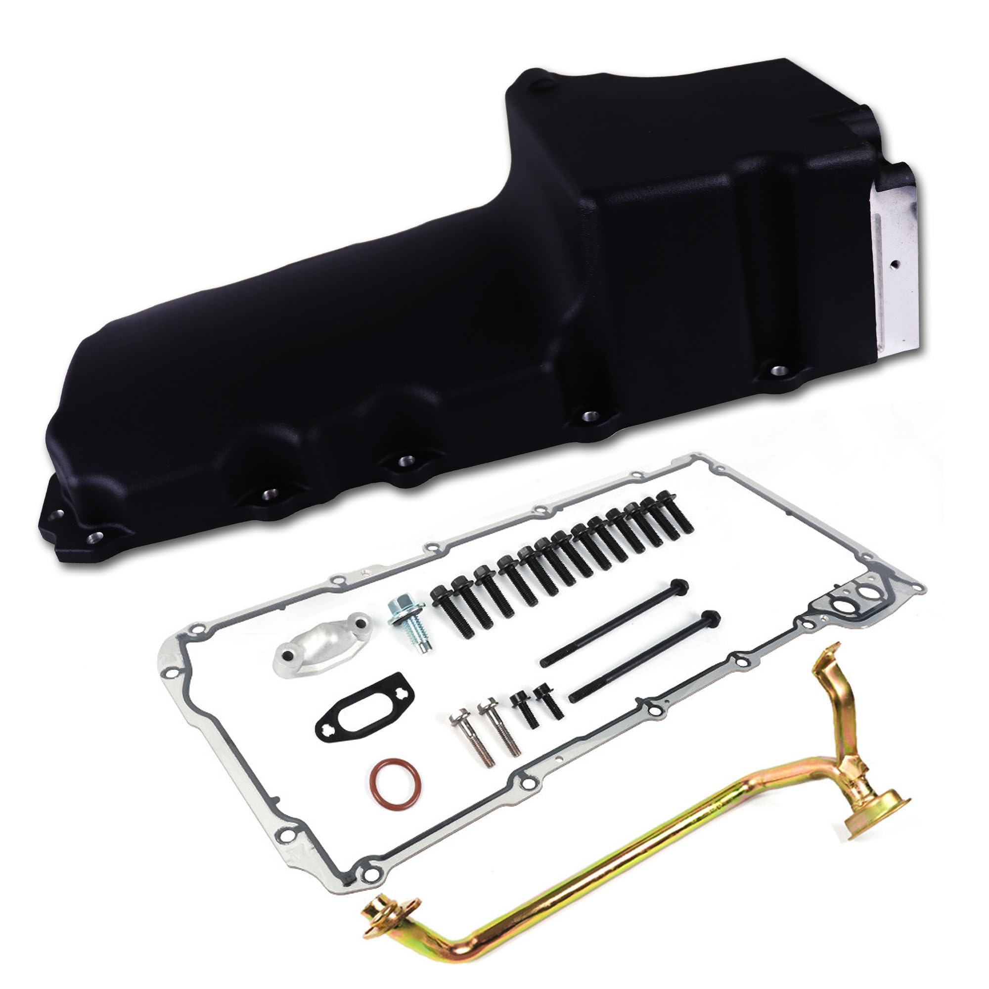 JGhyperX 302-1 81074 LS Swap Retrofit Engine Aluminum Oil Pan Kit Compatible with 1955-87 GM/Classic Car/Muscle Car/Trucks LS Ge