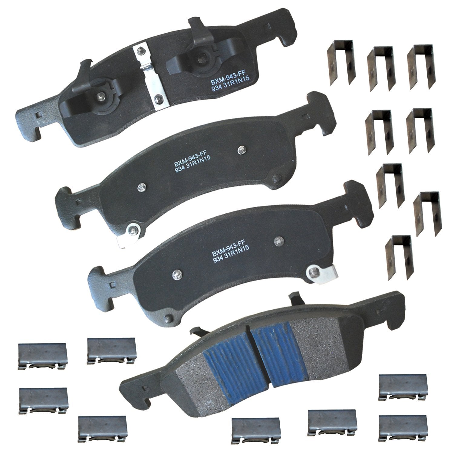 Bendix Premium Sbm934 Semi-Metallic Front Brake Pads For Ford Expedition 2006-2003, Lincoln Navigator 2006-2003
