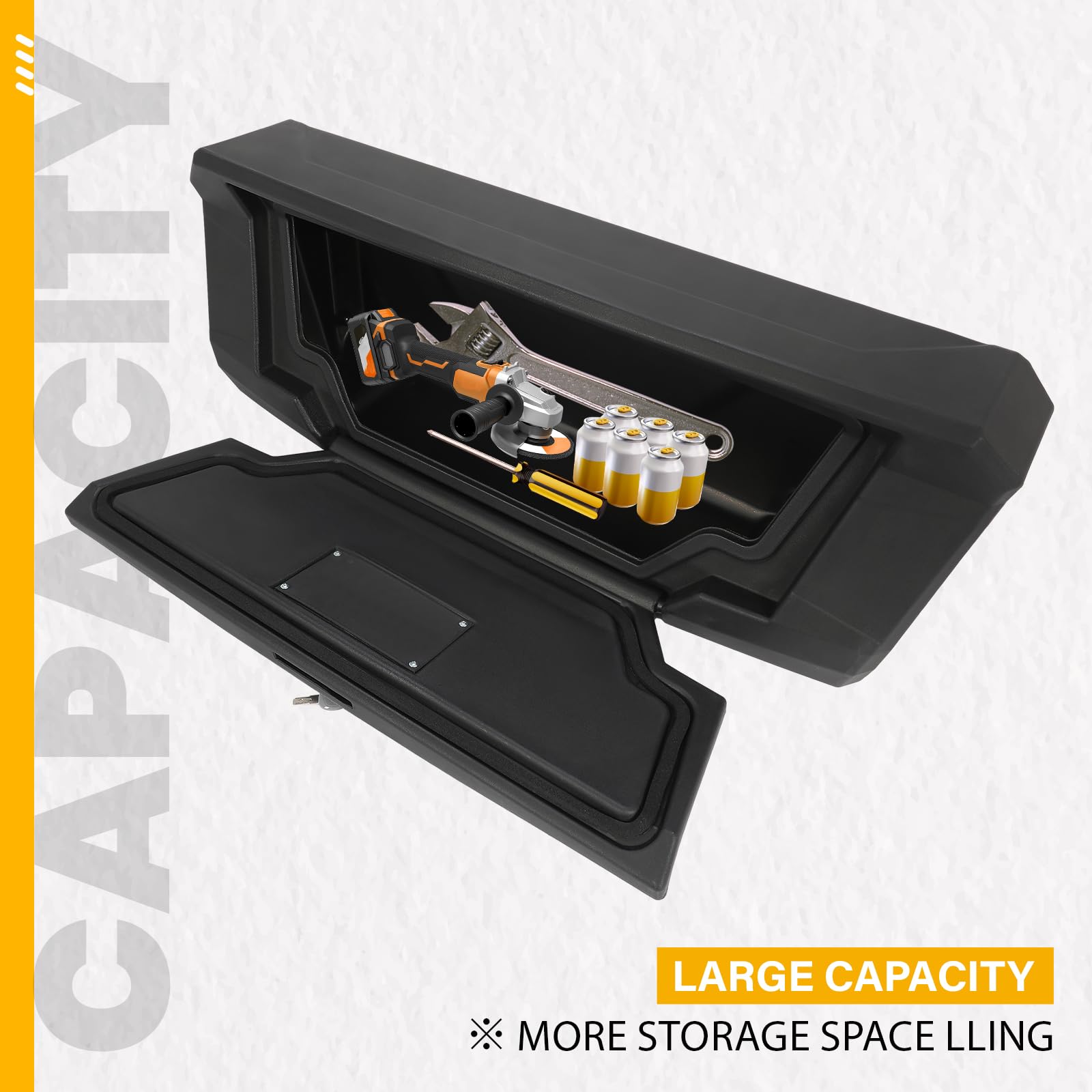 KUAFU Tail Storage Box Compatible with 2020-2025 Kawasaki Teryx KRX4 KRX 1000 Replacement for 99994-1320 Rear Trunk Cargo Storag