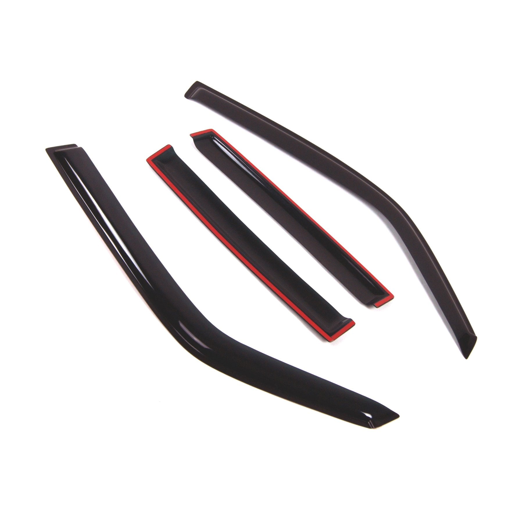 Tuningpros Outside Mount Window Vent Visors Rain Guards Compatible With Mitsubishi Montero 2001-2006 | Side Window Wind Deflecto