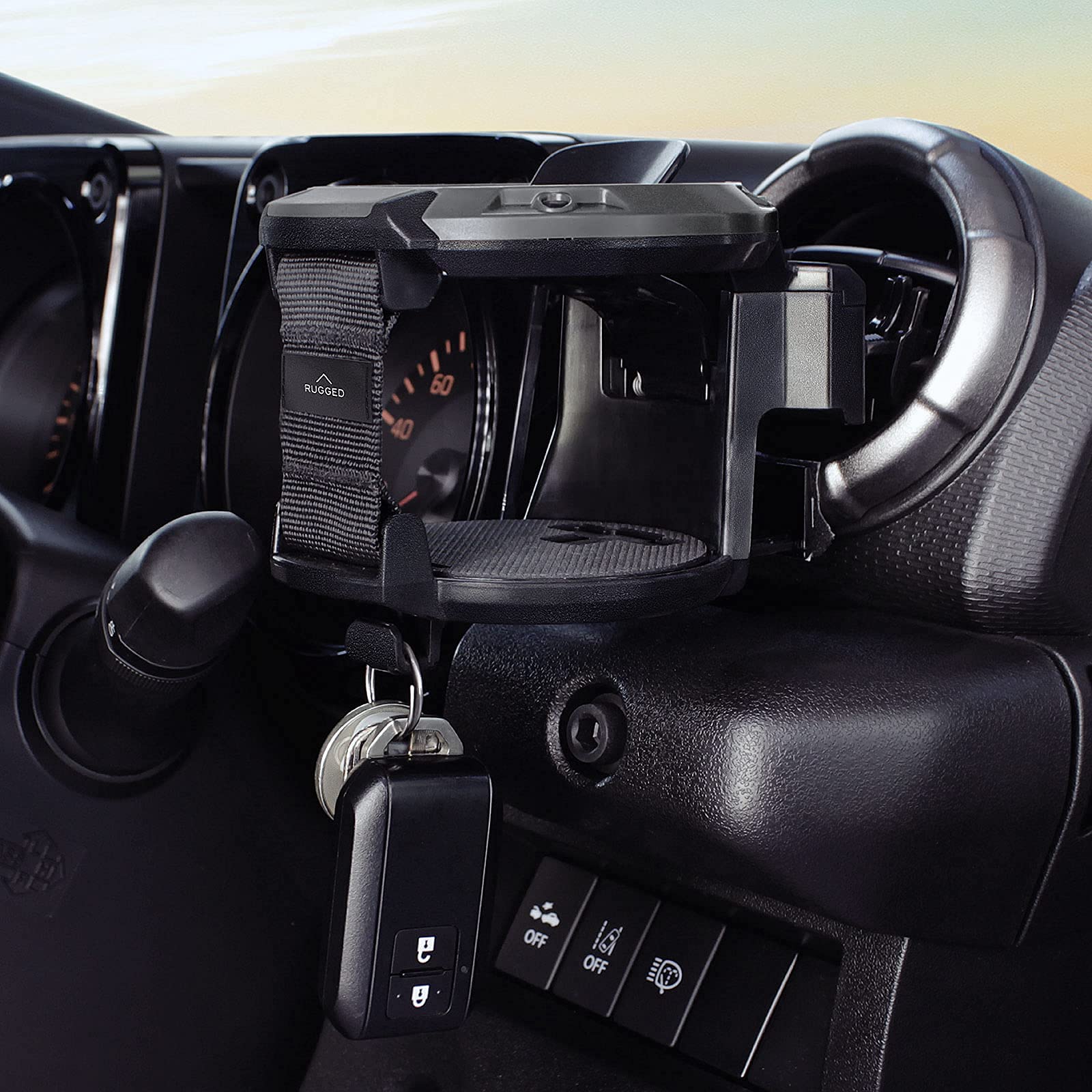 Littlemole Car Cup Holder With Hook, Adjustable Car Air Vent Cup Mount, Universal Drink Clip-On Holder Soft Drink Water Coffee Bottle Stand