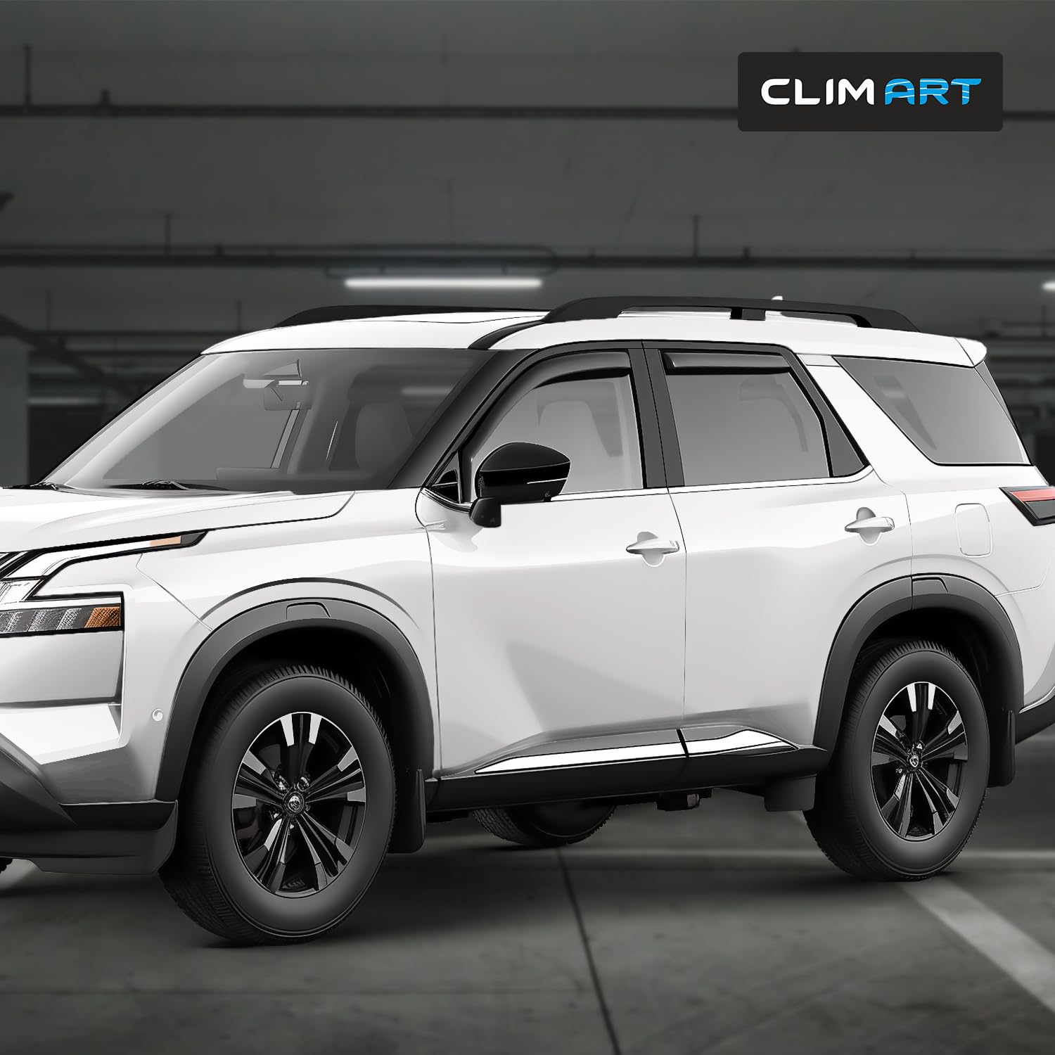 Clim Art In-Channel Incredibly Durable Rain Guards For Nissan Pathfinder 2022-2025, Original Window Deflectors, Vent Window Viso