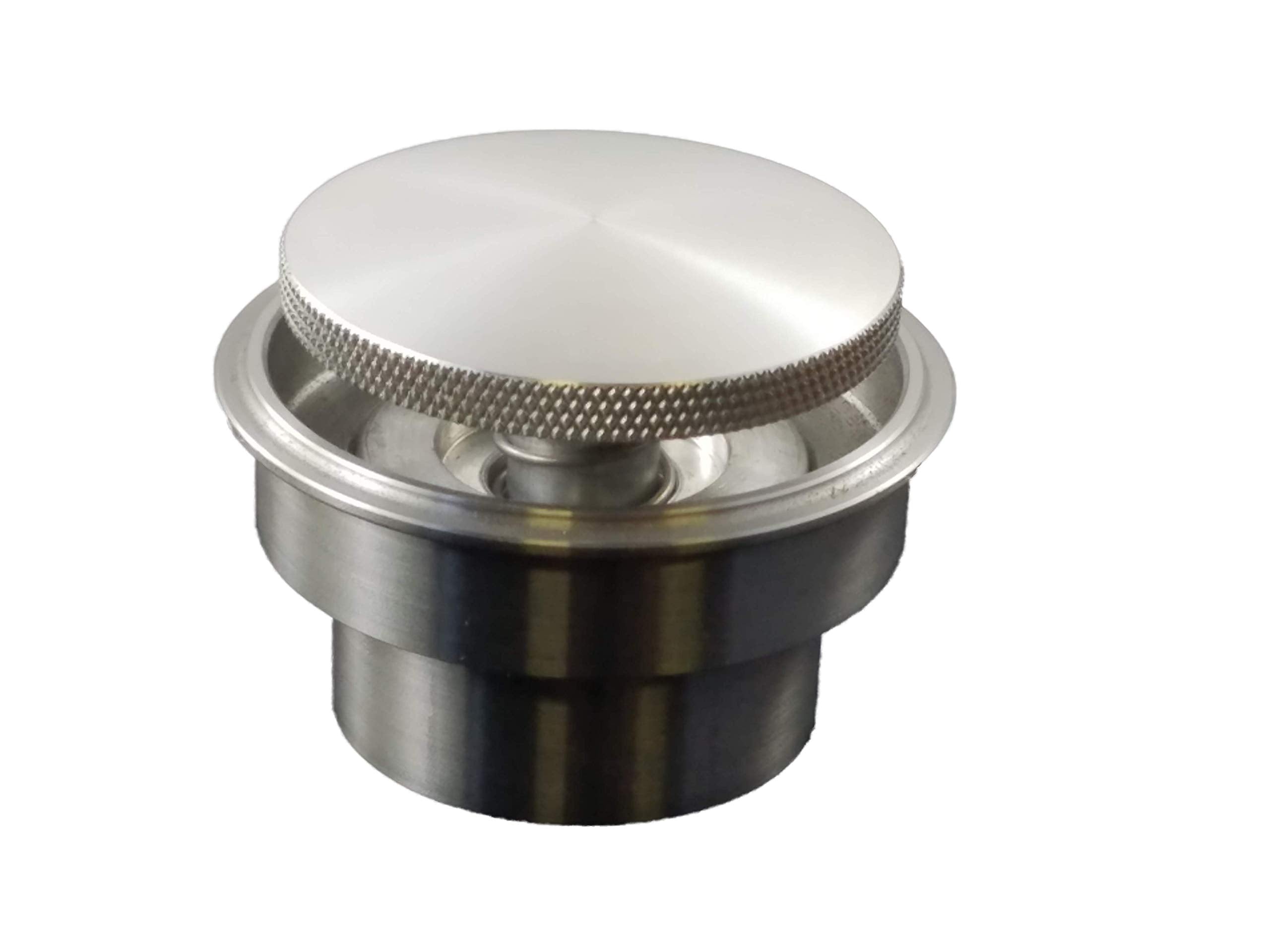 Rullo Stealth Paintable Raw Aluminum Pop Up Gas Cap W/Steel Weld In Bung