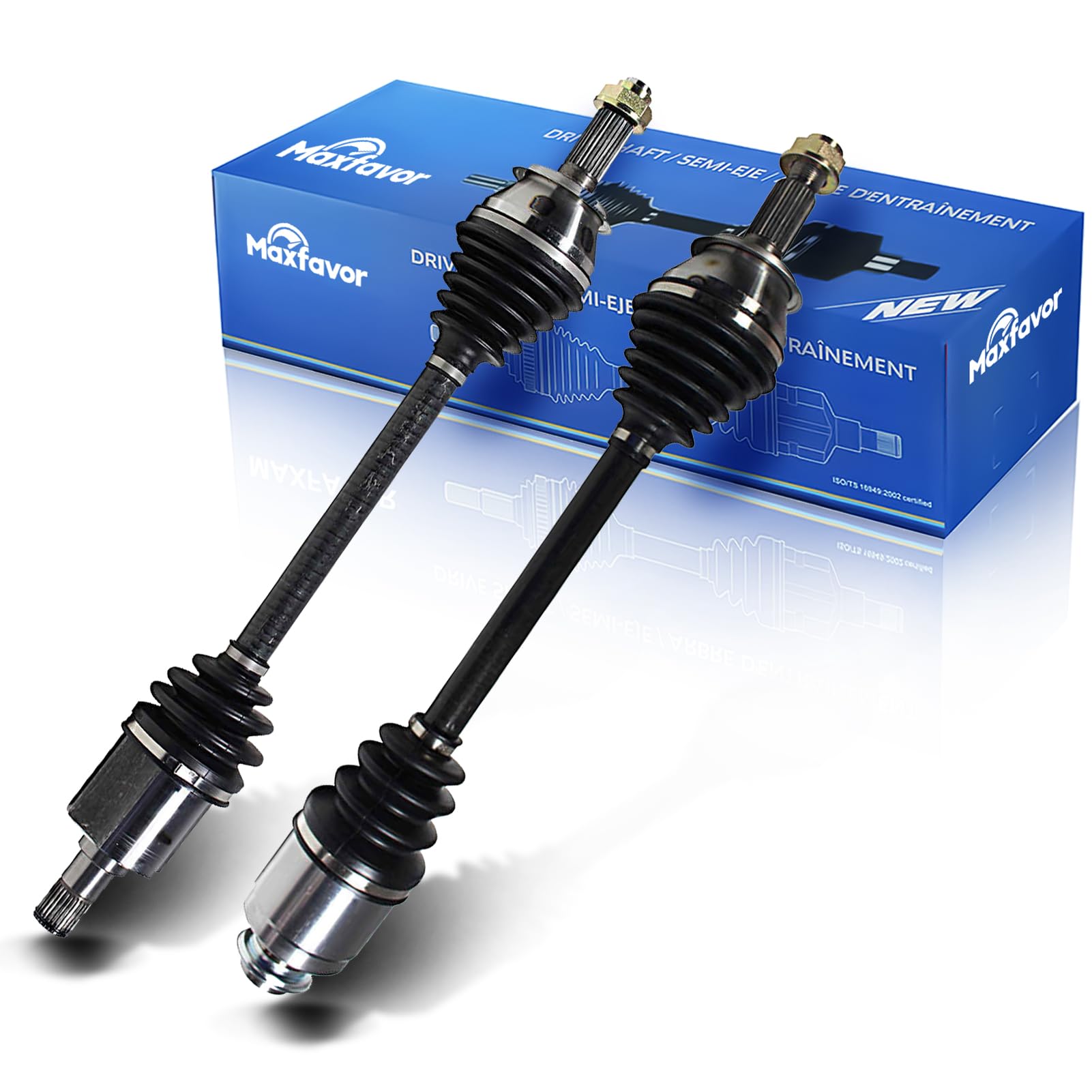 MAXFAVOR CV Axle Shaft Assembly Front Left Right Side Pair Compatible With Acura TL Honda Accord Base EX LX 3.0L 3.2L Automatic 