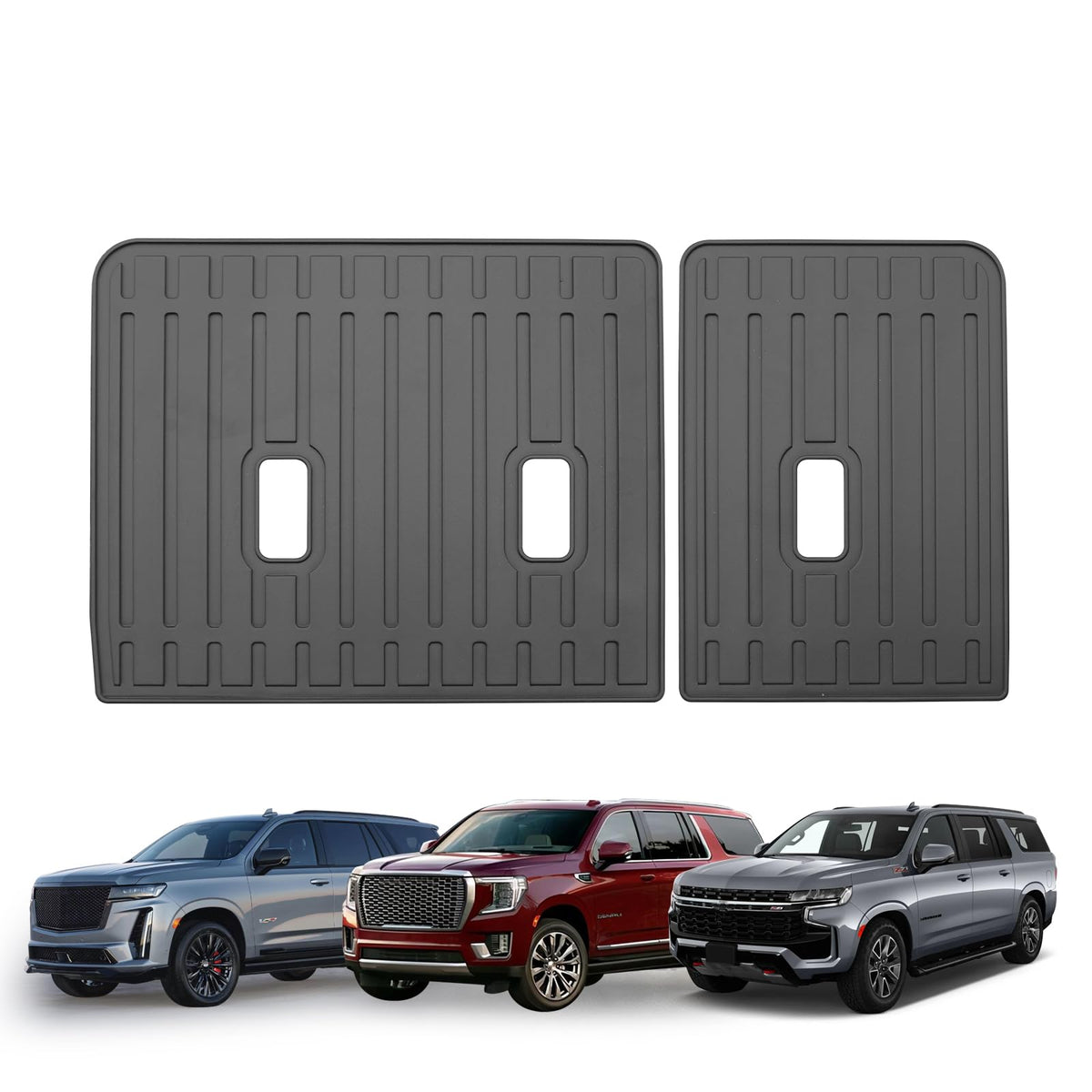 for 2021-2025 Chevy Tahoe/Suburban/GMC Yukon (Including XL)/Cadillac Escalade (Including ESV) Rear Seat Backrest Mat TPE All Wea