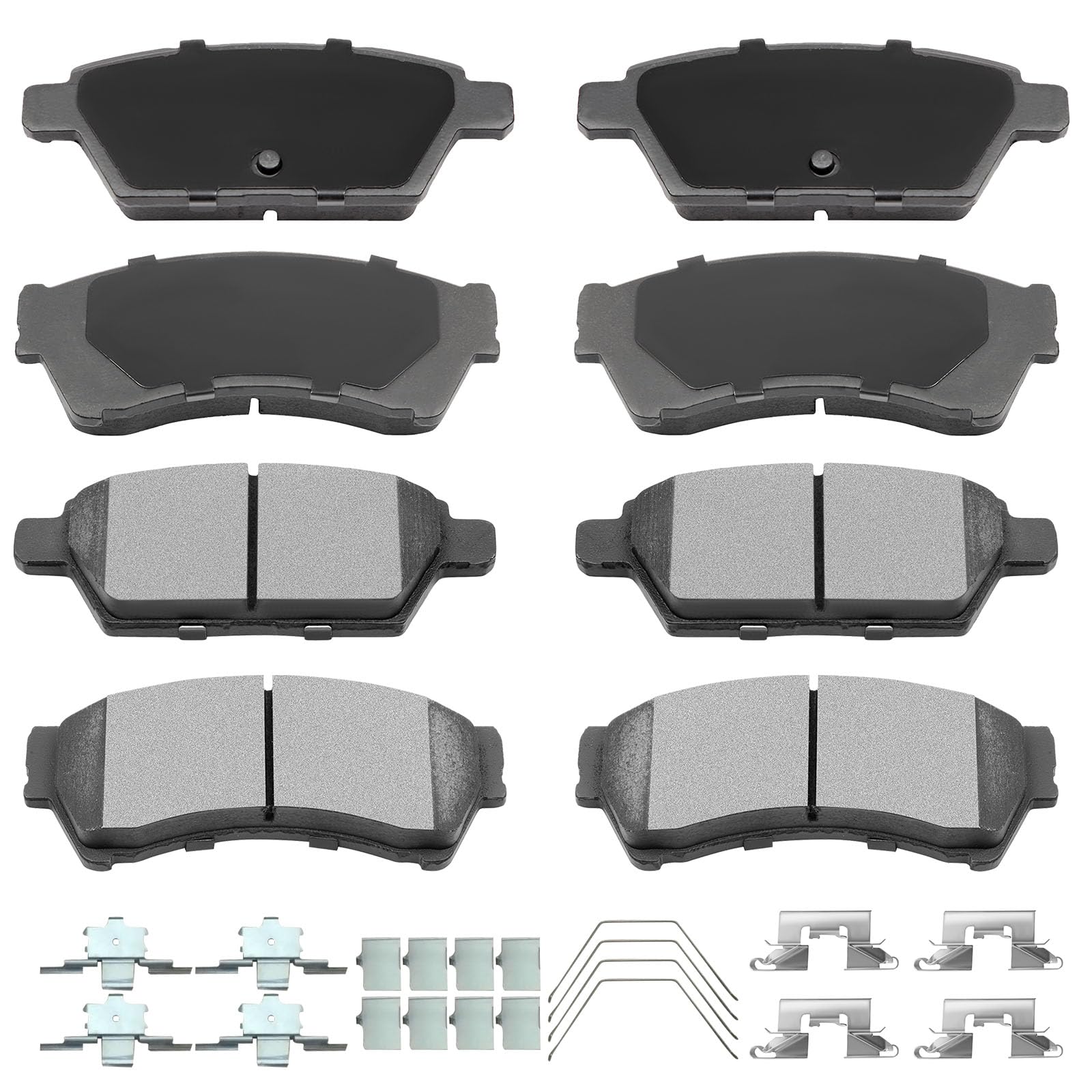 Automuto 8Pcs Front & Rear Ceramic Disc Brake Pads Set D1161 D1164 For Ford For Fusion 2006-2012,For Lincoln Mkz 2007-2012,For L