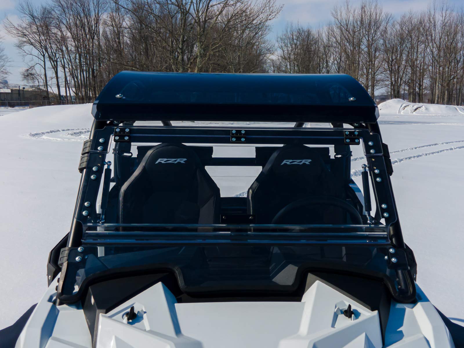 Superatv Dark Tinted Rzr Roof For 2021+ Polaris Rzr Trail 900 / S 900 / S 1000 | 1/4' Thick Polycarbonate | Protects You And Passengers From The Elements While Increasing Visibility | Usa Made