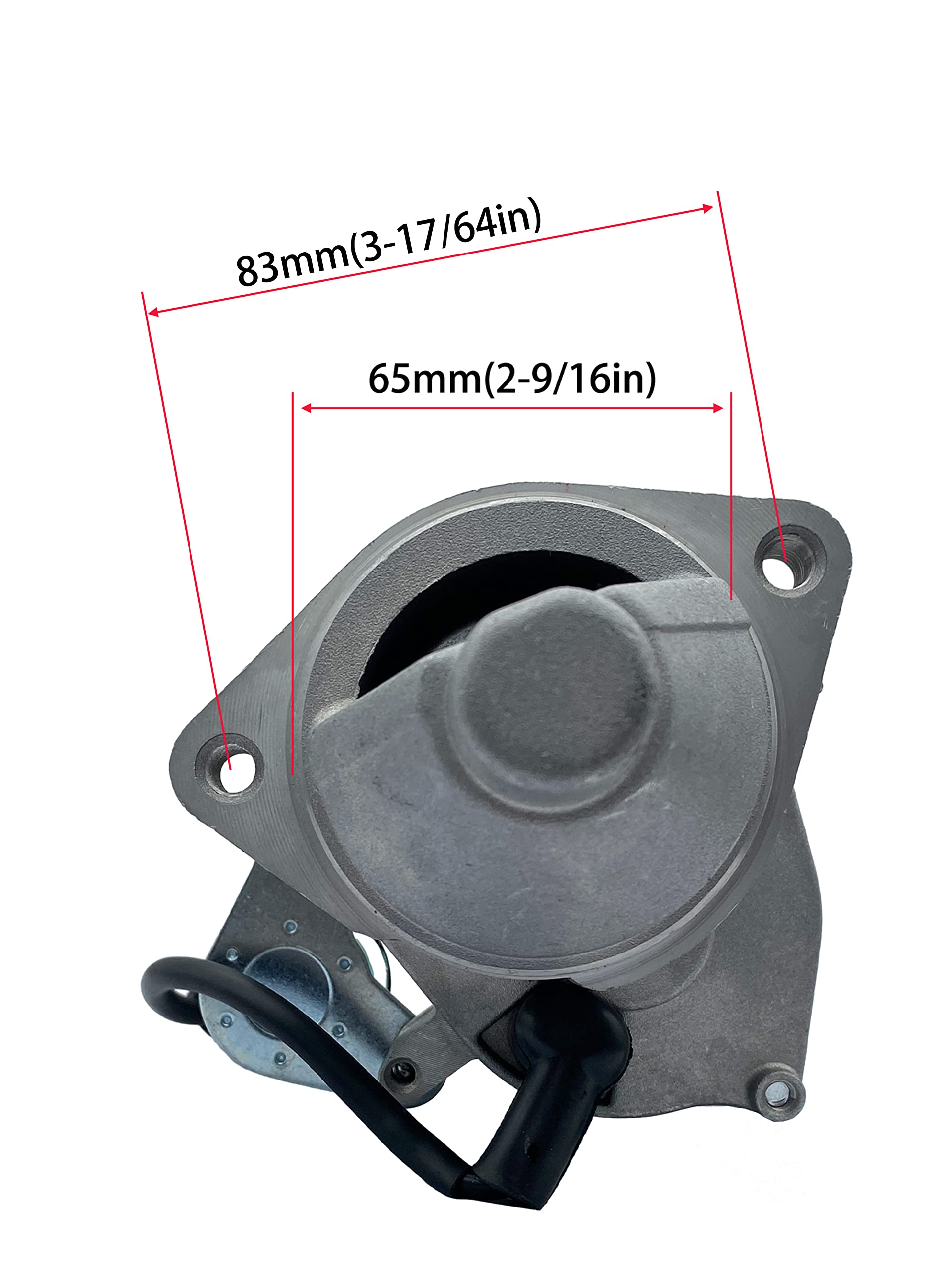 GX340 GX390 Starter Motor w/Solenoid for Honda Electric Start Toro Dingo 11-13HP 128000-2750, 31210ZB80130, 31210ZE3013, 31210ZE